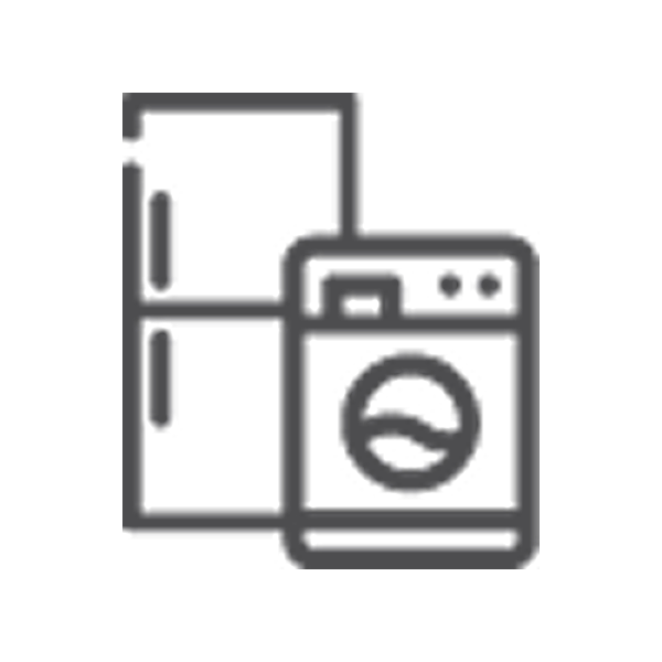 Icon of a refrigerator and a washing machine.