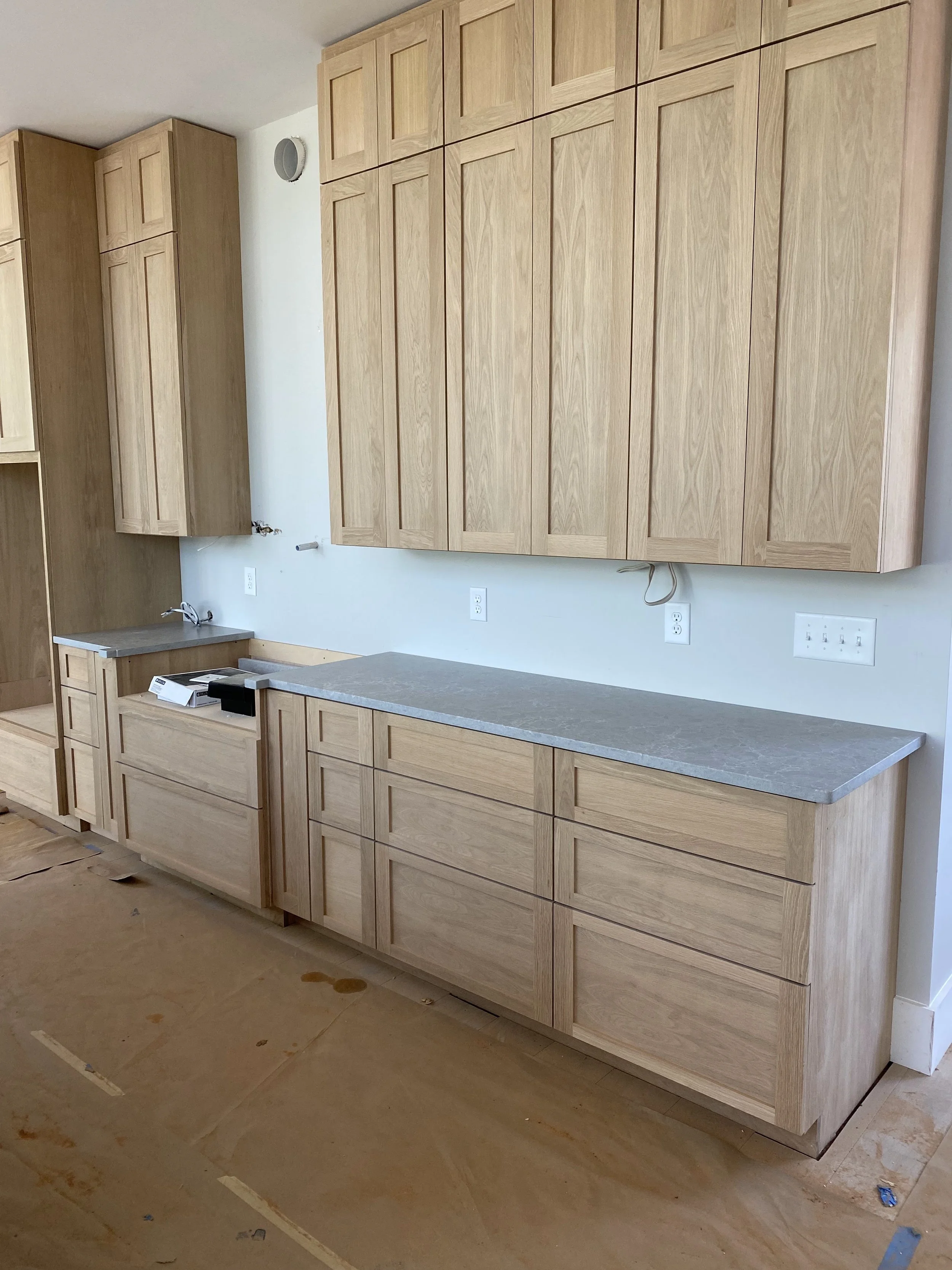 Custom cabinetry with Quartz counter tops.