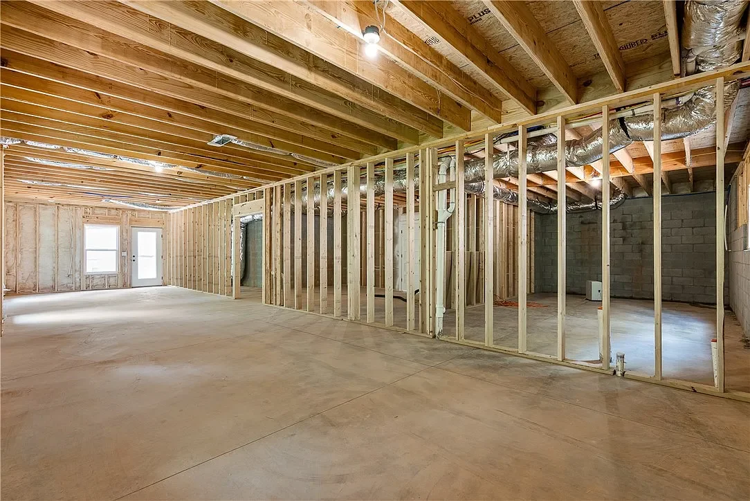 Unfinished basement ready to be finished. 