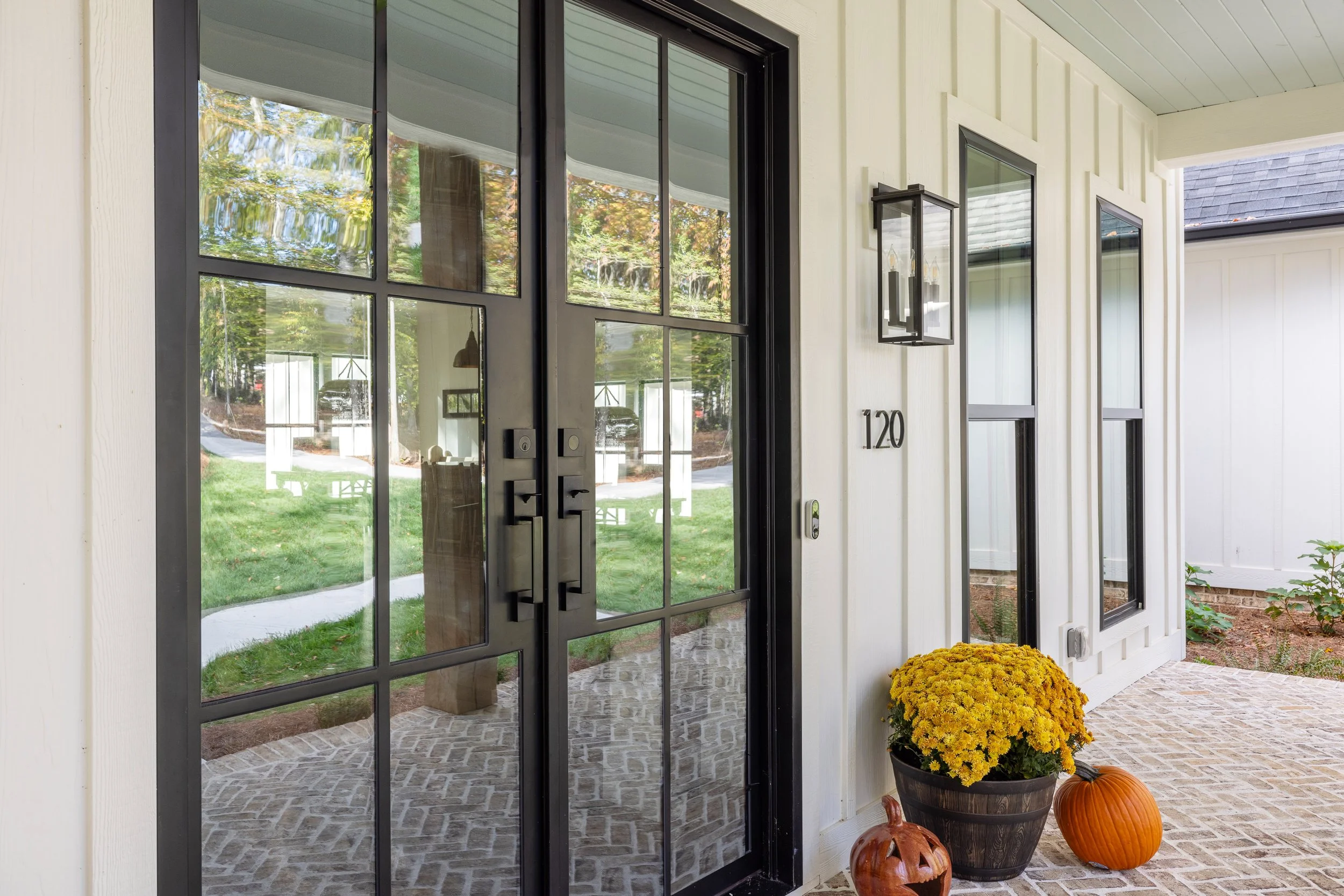 Black Diamond iron front entry door.