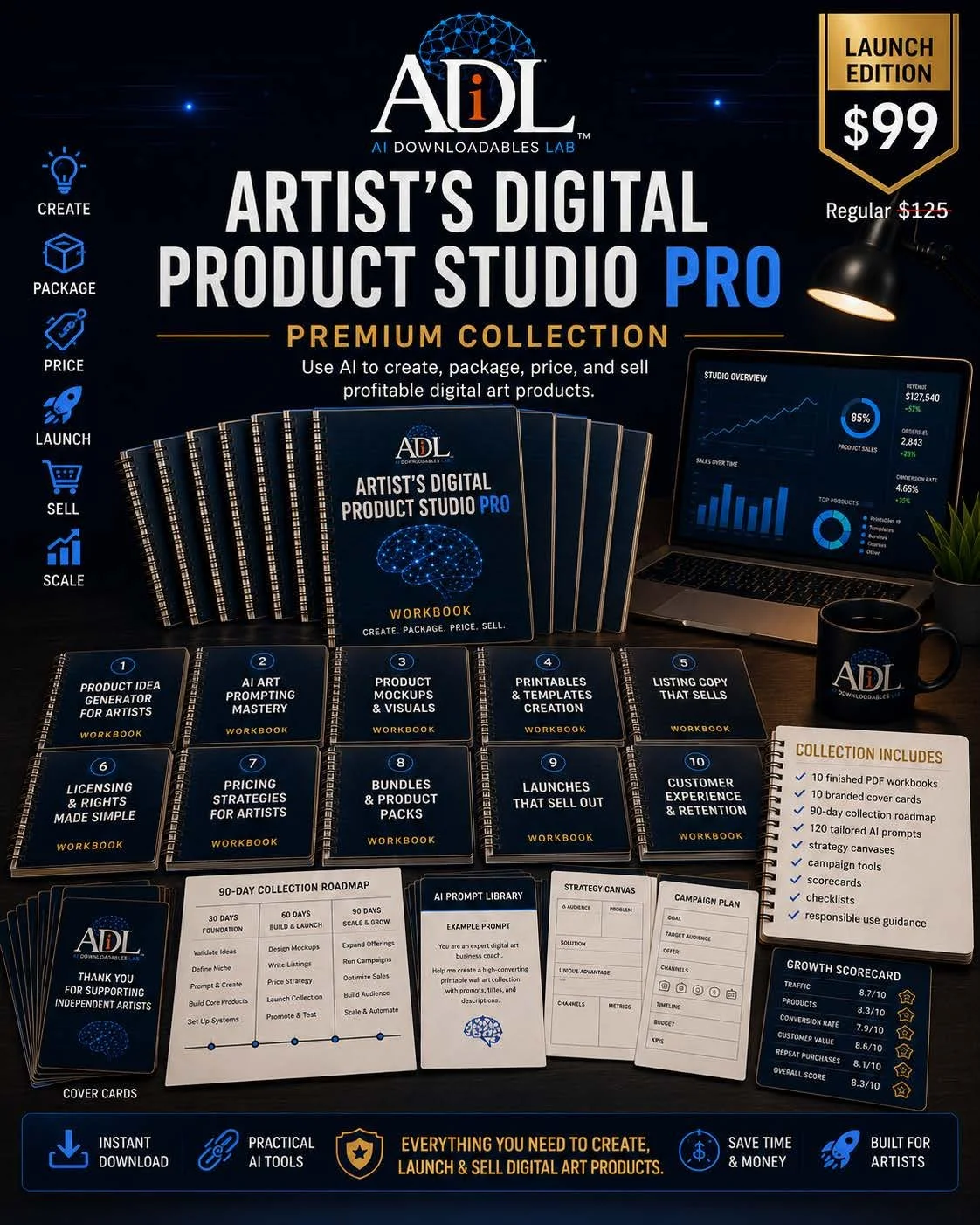 Artist's Digital Product Studio Pro - Premium Collection