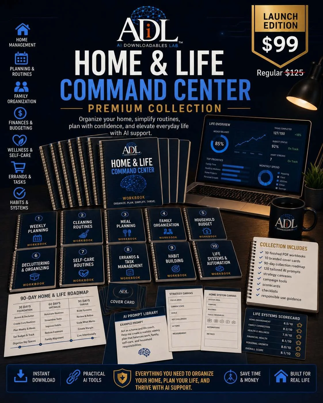 Home & Life Command Center - Premium Collection