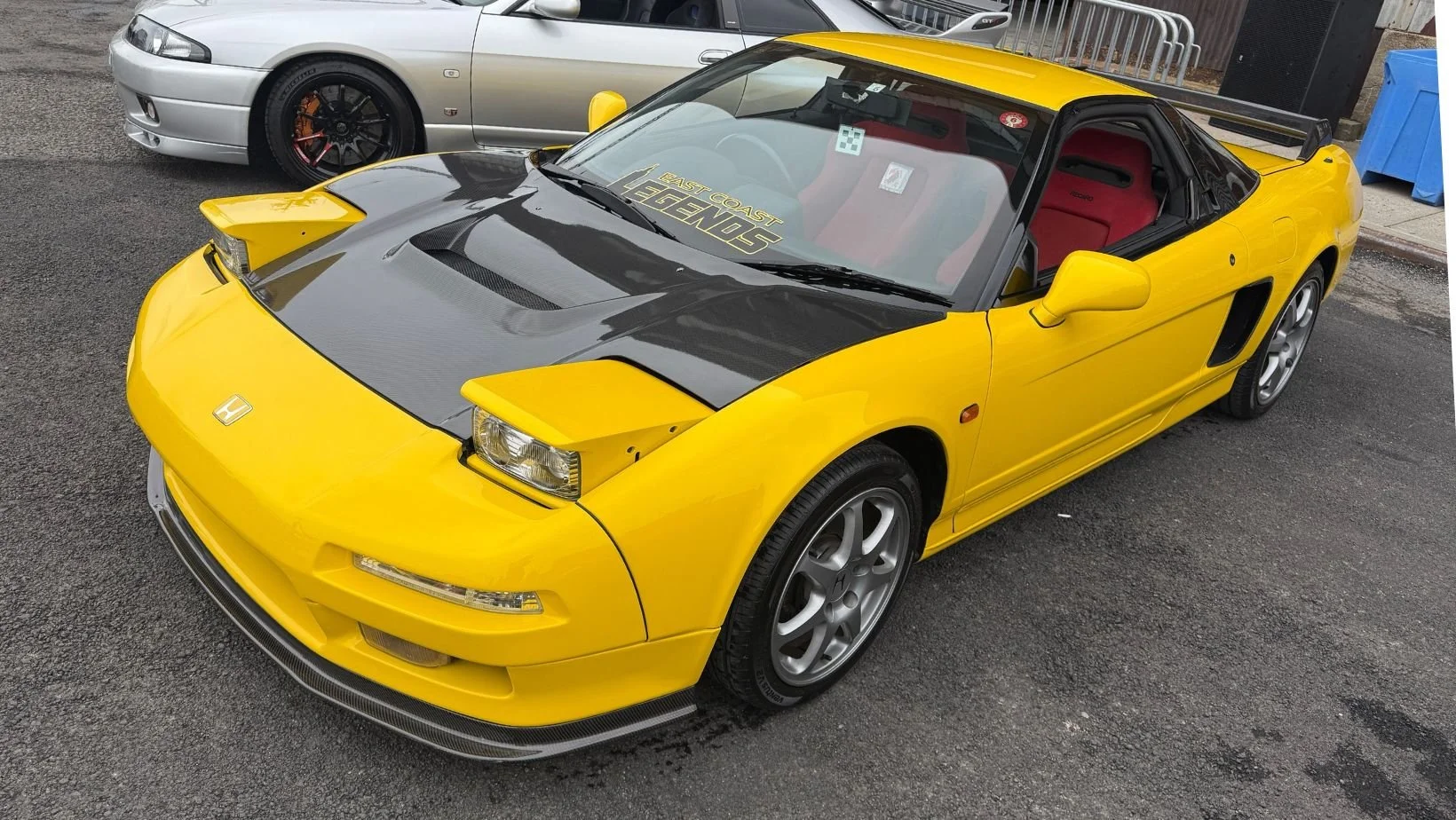 Yellow NSX photographed at the October 17 Wheels show.