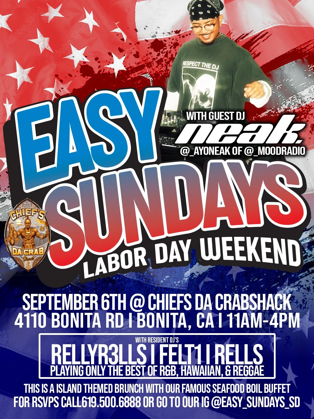 Easy Sundays September 6th 2026 with DJ Neak of Mood Radio