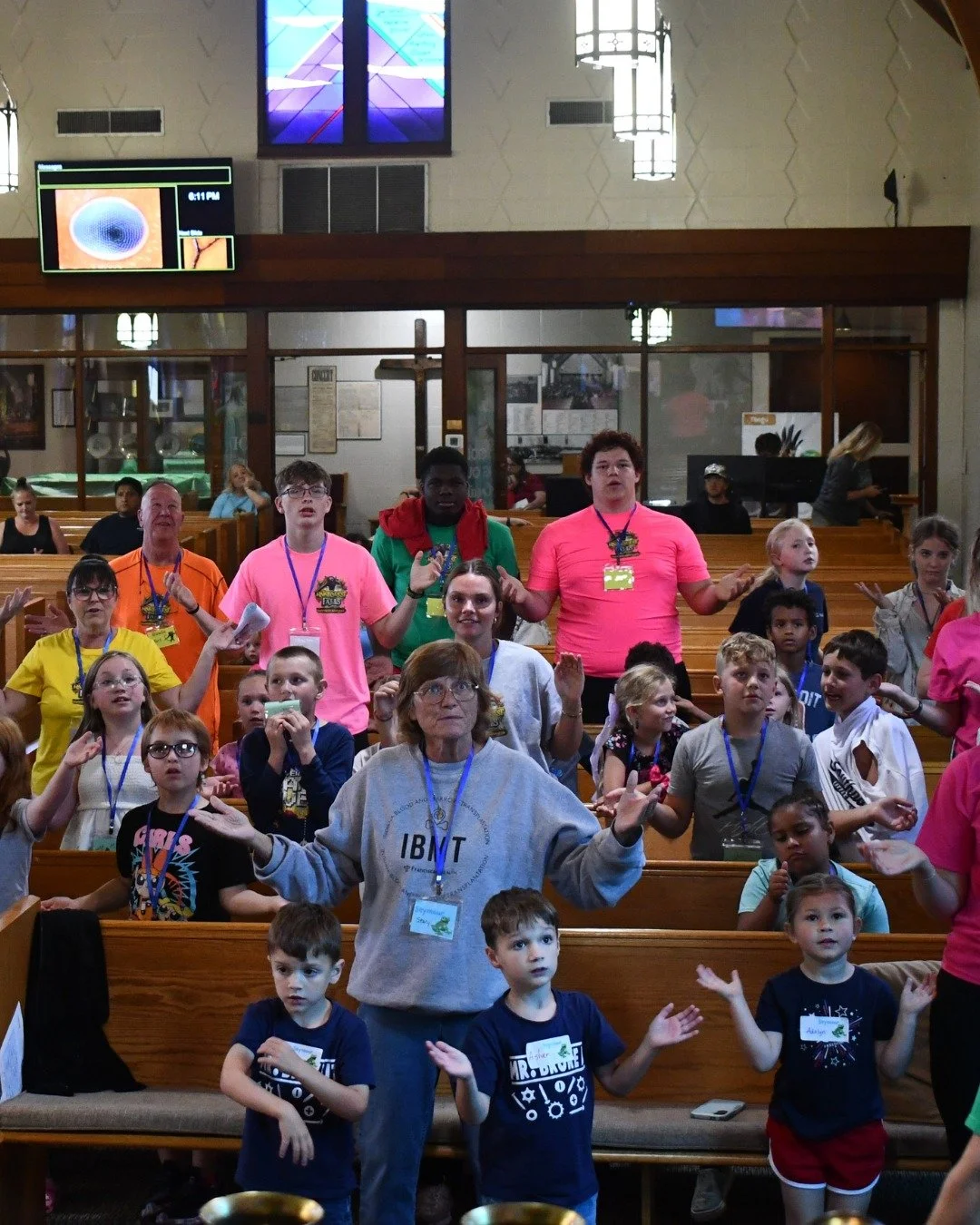 Great first night of VBS! Kids had a great time singing and learning that God knows everything. WOW GOD!