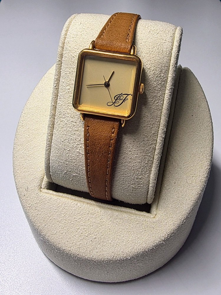 Jacques Farel Vintage Ladies Tank-Style Quartz Watch
