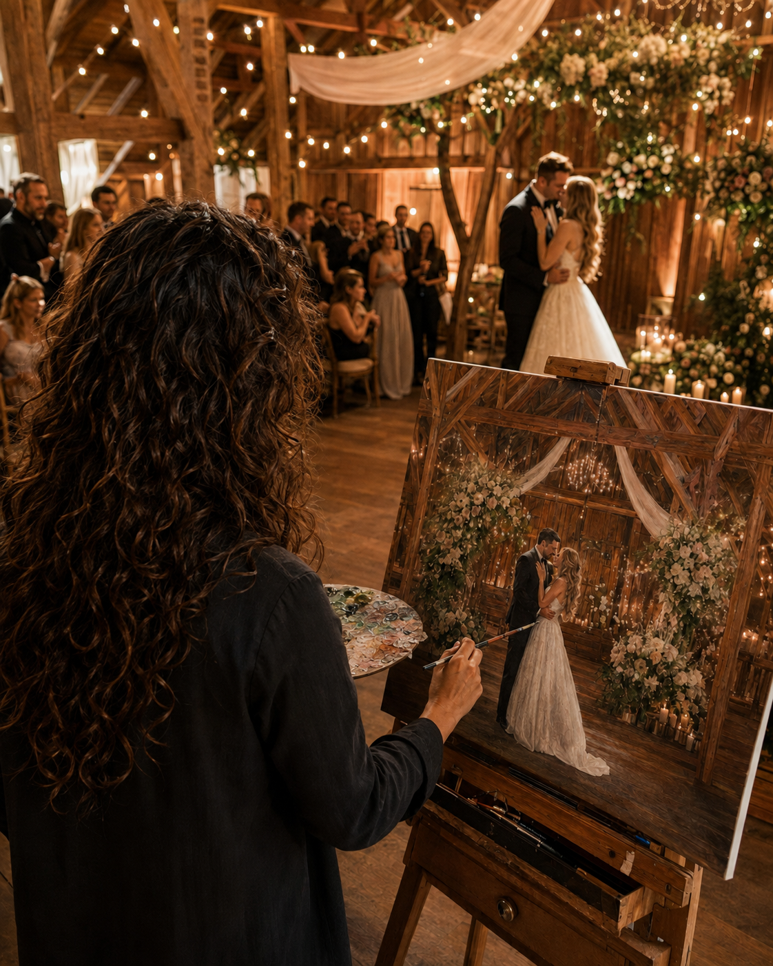 Highly Detailed Wedding Painting