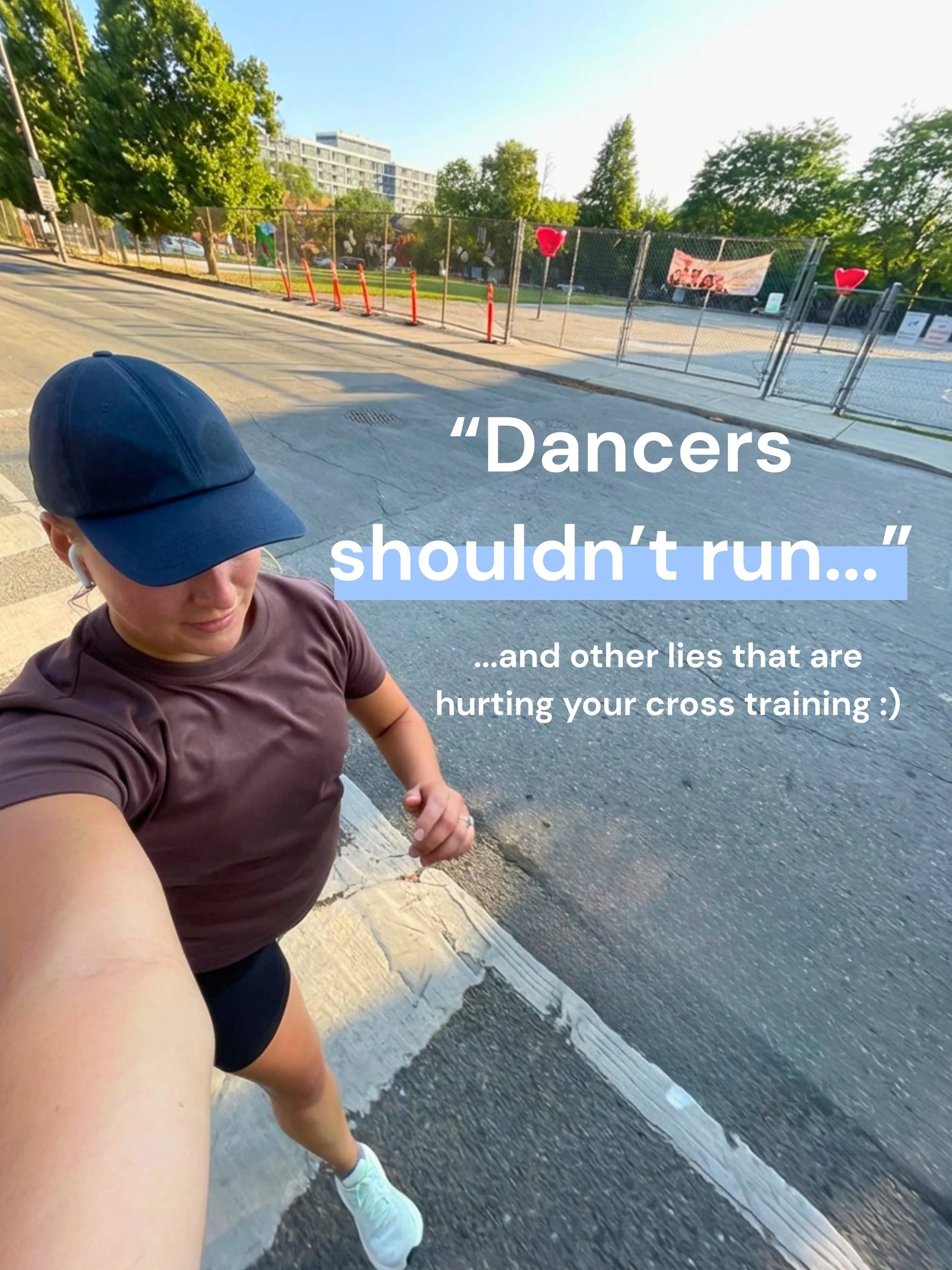 &ldquo;Running will cause injury and joint problems&rdquo;

&ldquo;Dancers don&rsquo;t need to train long endurance, they need short bursts of energy&rdquo;

&ldquo;Dancers who run perform better&rdquo;

&ldquo;If you&rsquo;re running your time could