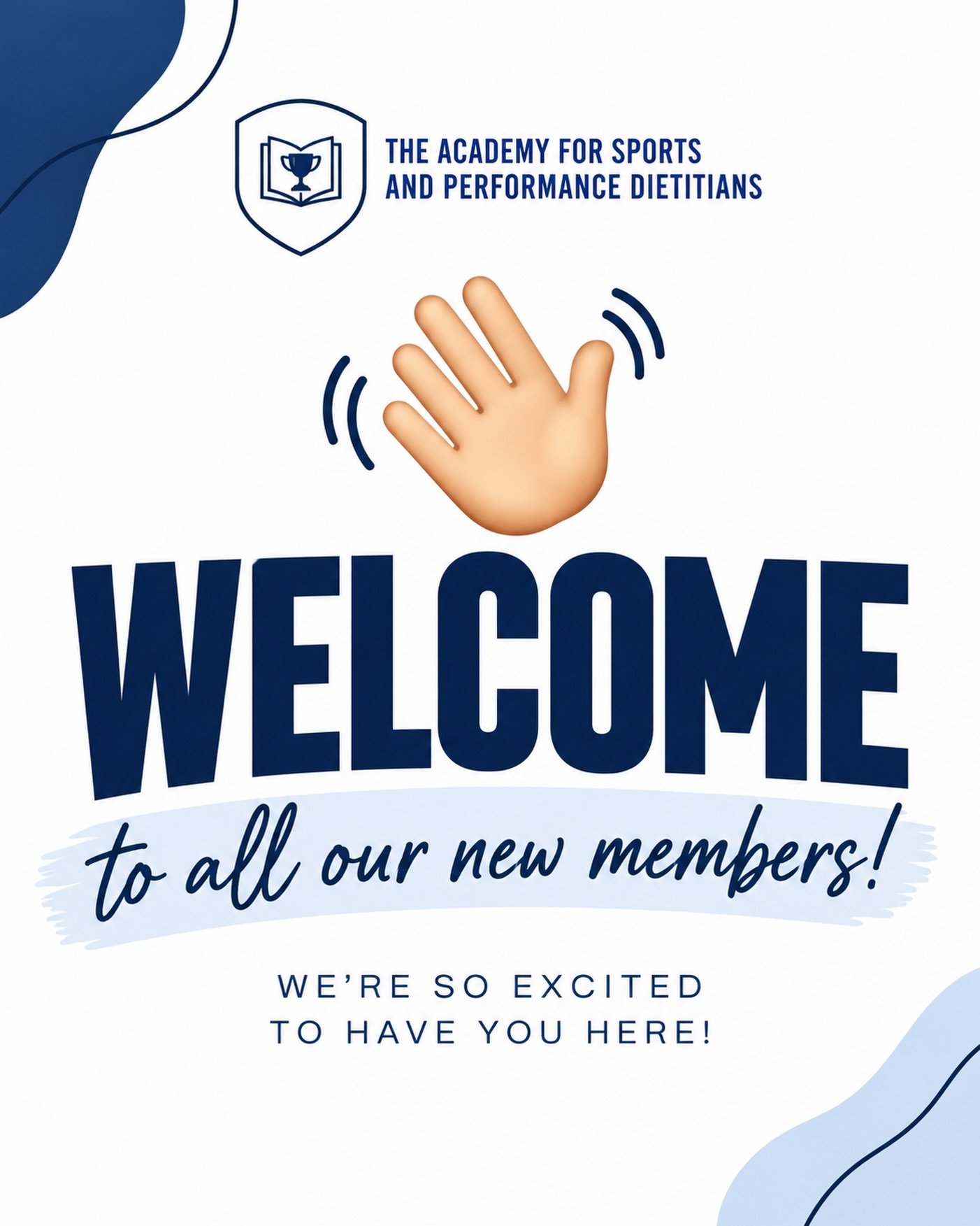 👋 Welcome to The Academy!

We&rsquo;re so excited to have all of our new members here! 🎉 

Whether you&rsquo;re building your sports nutrition career, sharpening your skills, or looking to connect with other sports dietitians and practitioners, you