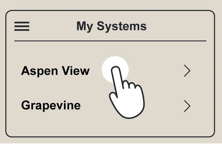 Select Aspen View from My Systems
