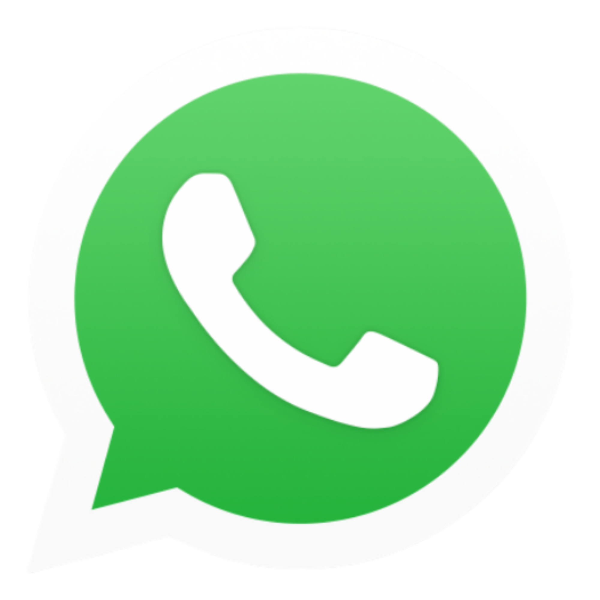 Close-up of the WhatsApp logo, a green speech bubble with a white phone icon inside.