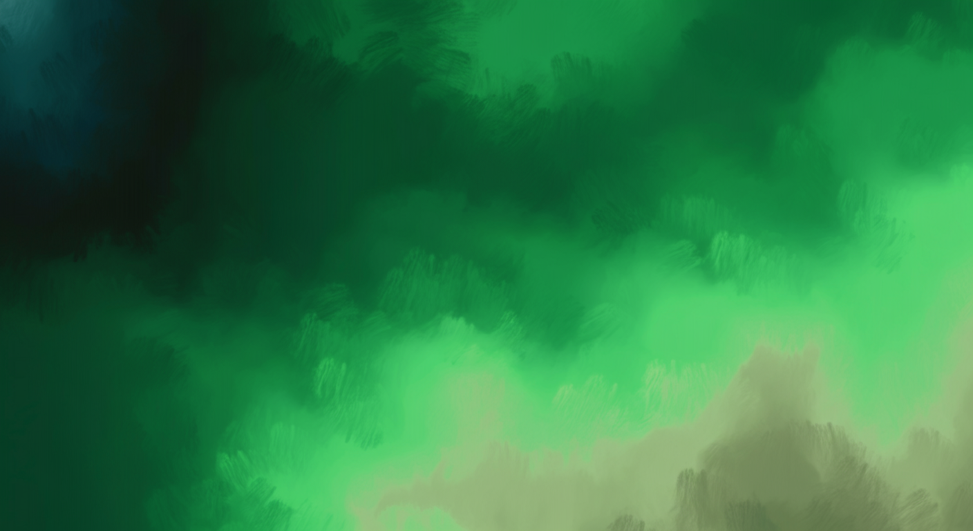 Abstract background with various shades of green blending together.