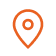 Map pin icon on a plain background