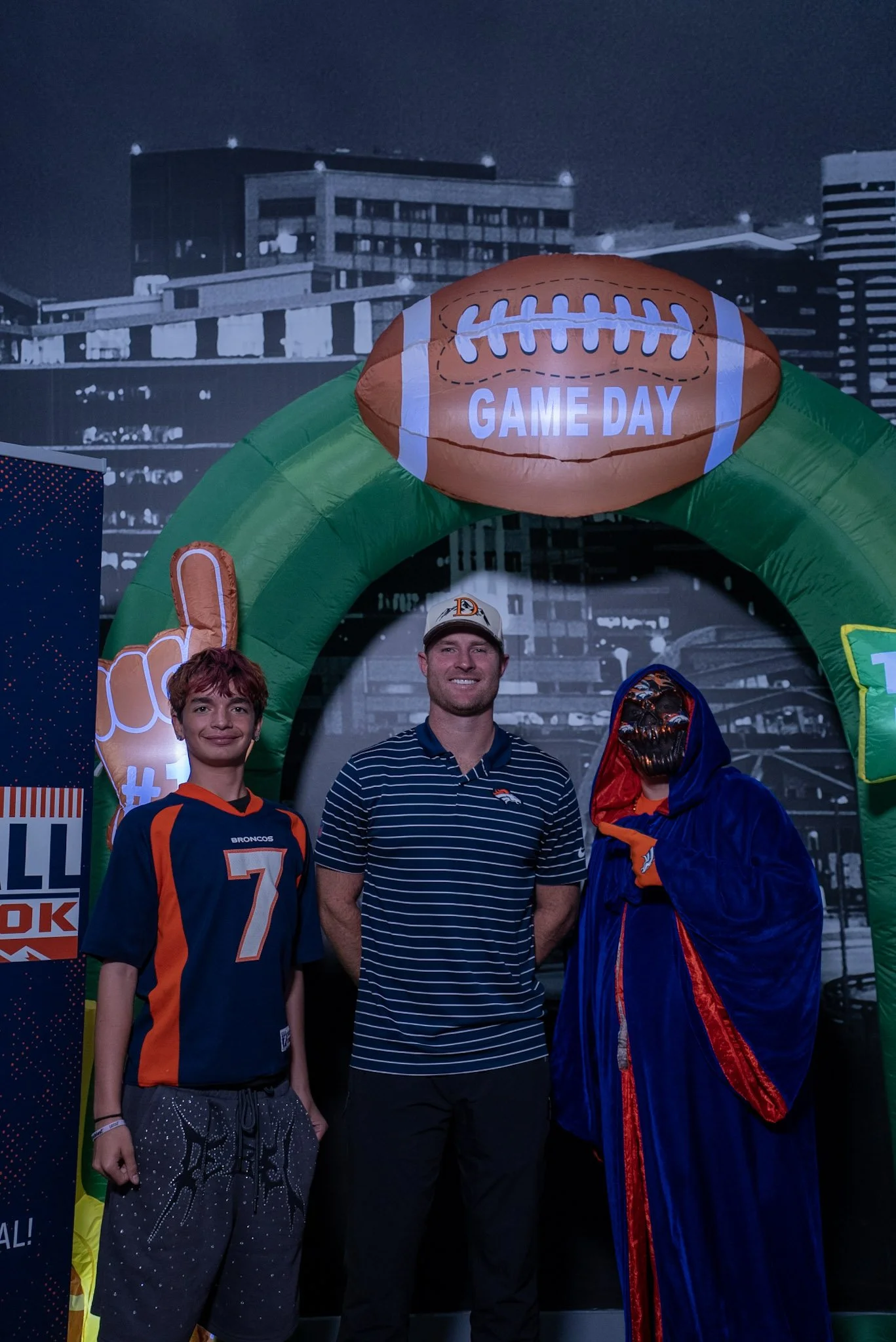 Fans meet Will Lutz during the Denver Football Playbook Season 1 Episode 1 meet and greet