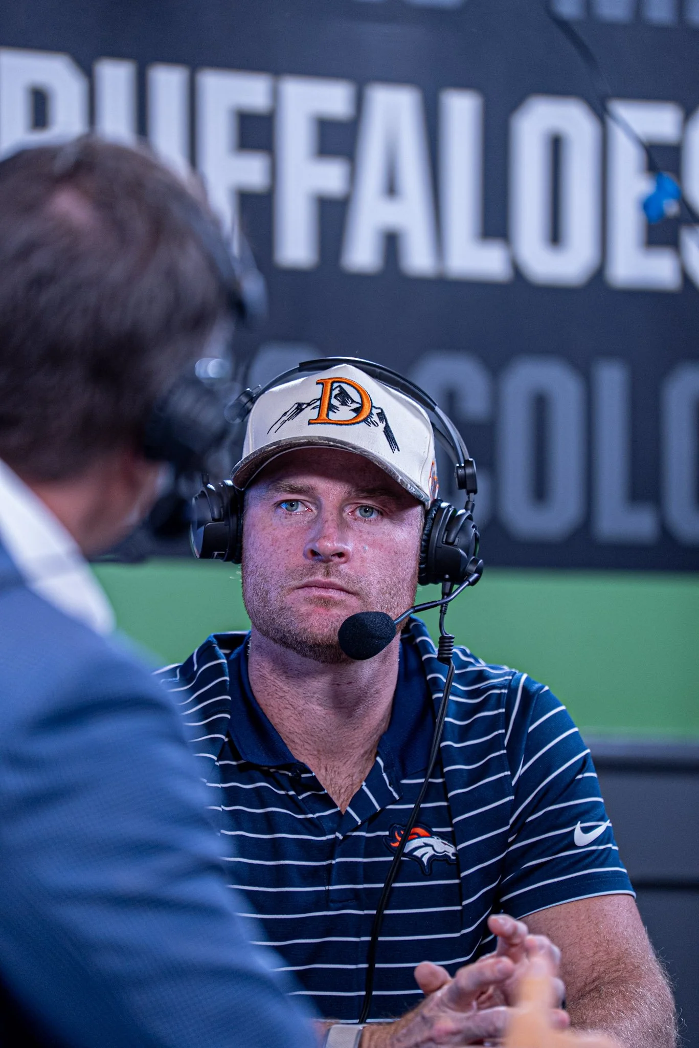 Wil Lutz appears as a guest on Denver Football Playbook Season 1 Episode 1 at Dave & Busters - Westminster