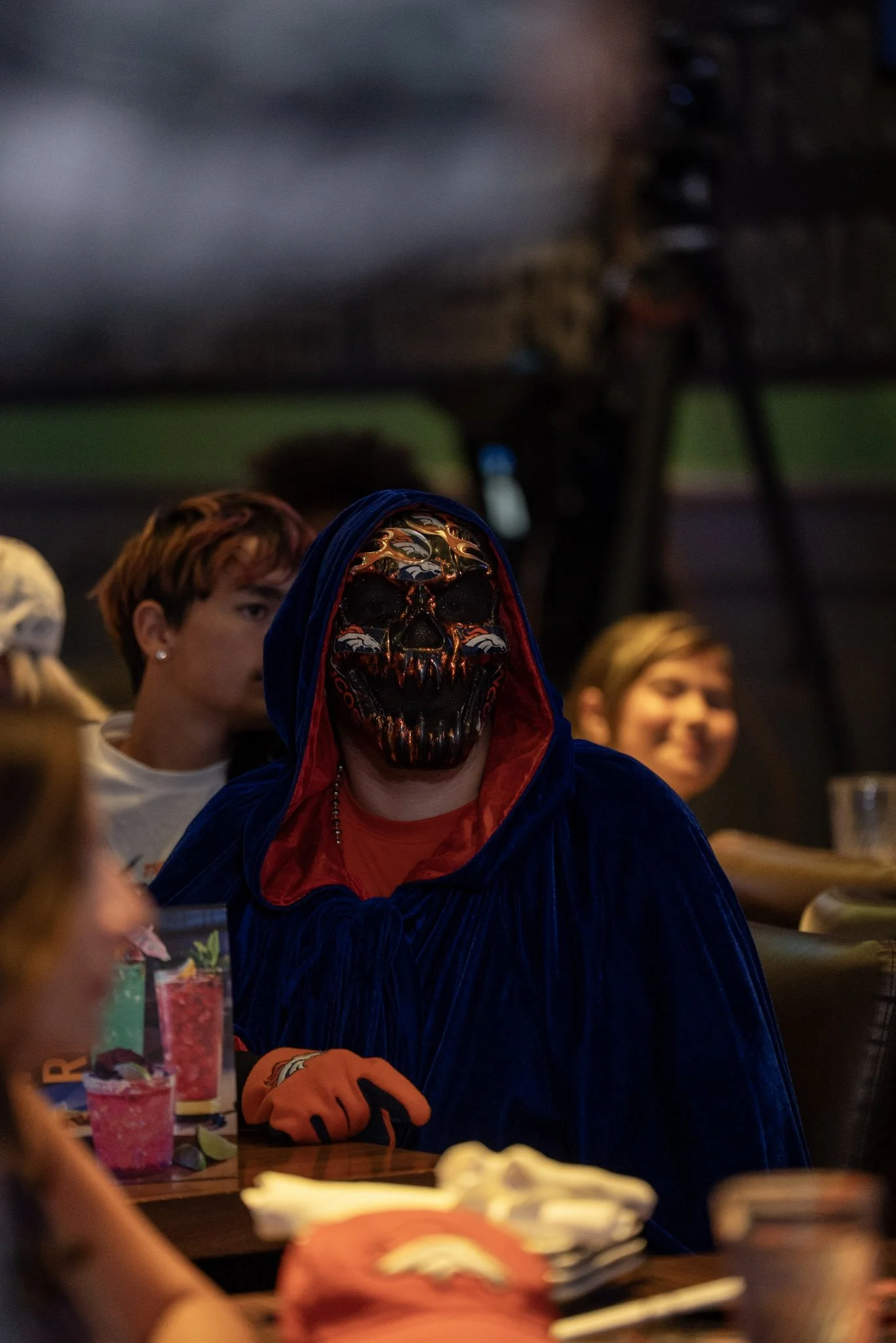 An audience member at Dave & Buster’s Denver for a live taping of Denver Football Playbook.
