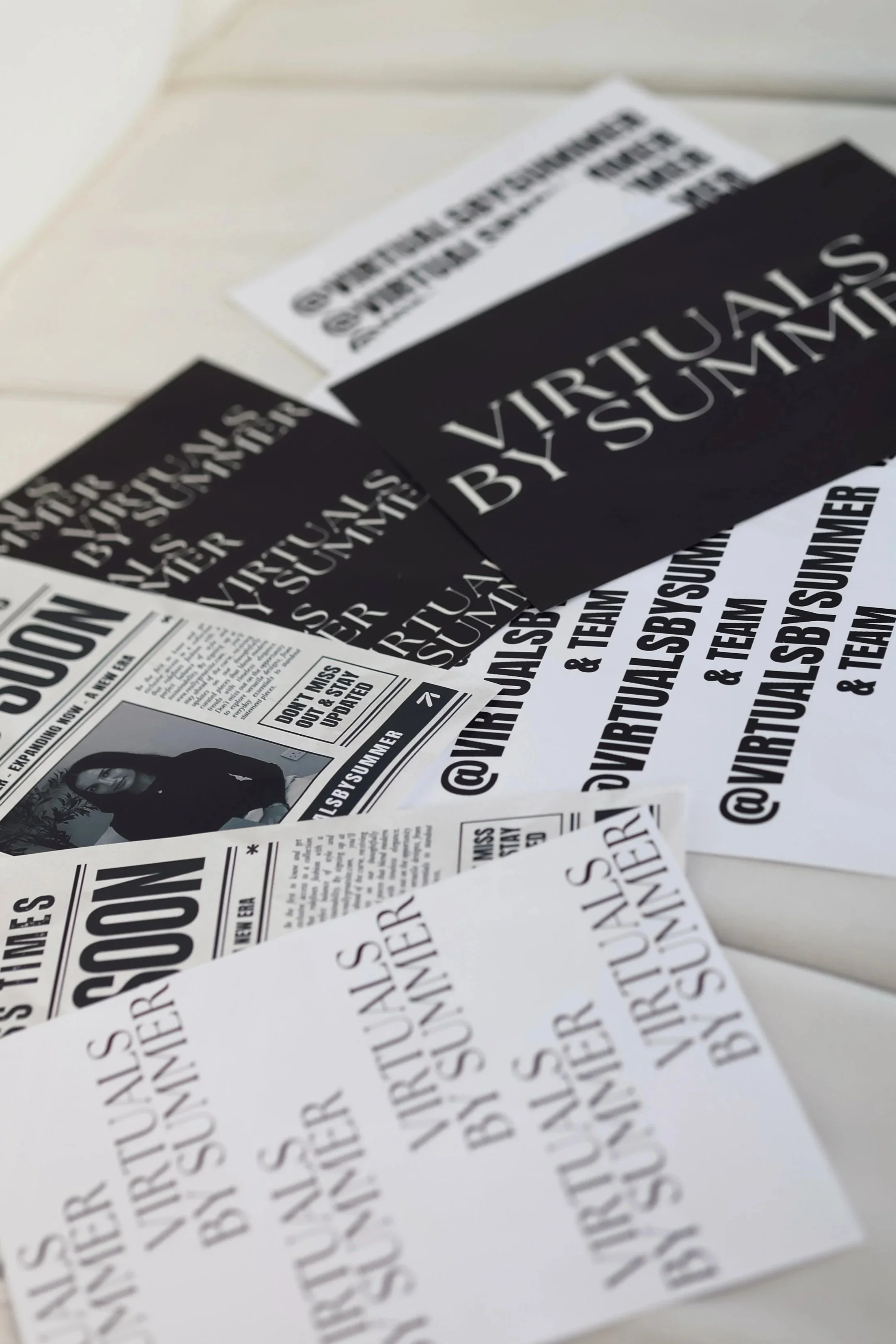Virtuals by Summer printed brand materials