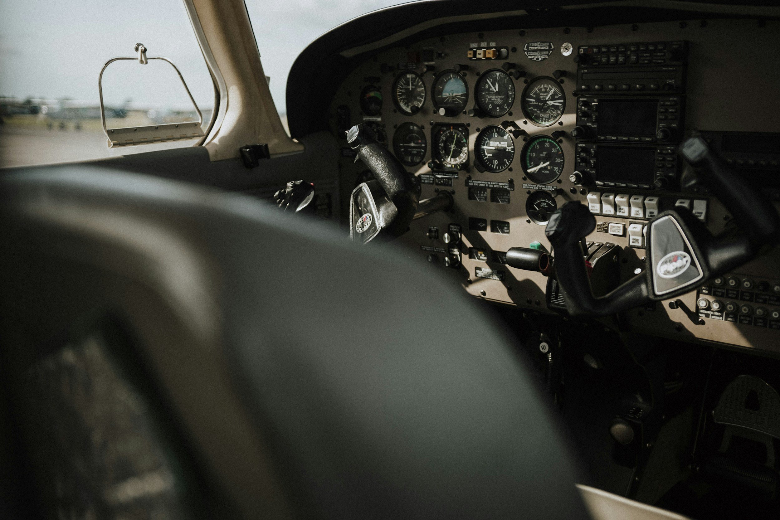 Aircraft cockpit interior — interior detailing and cabin cleaning services