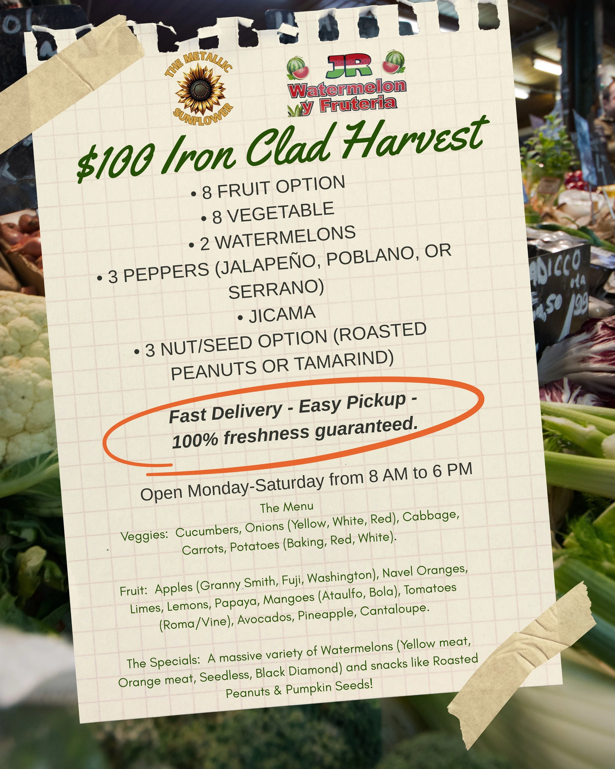 $100 Iron Clad Harvest