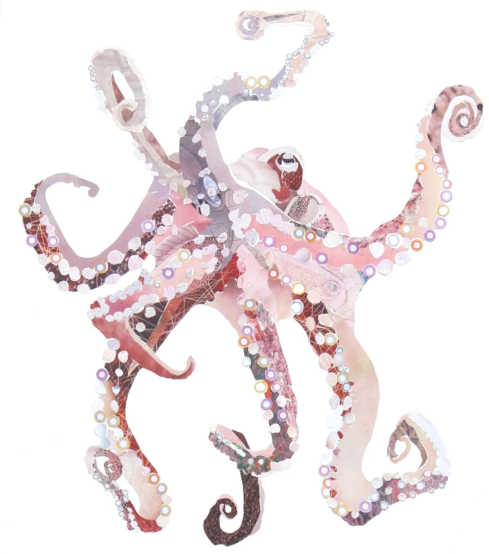 Octopus, cut paper