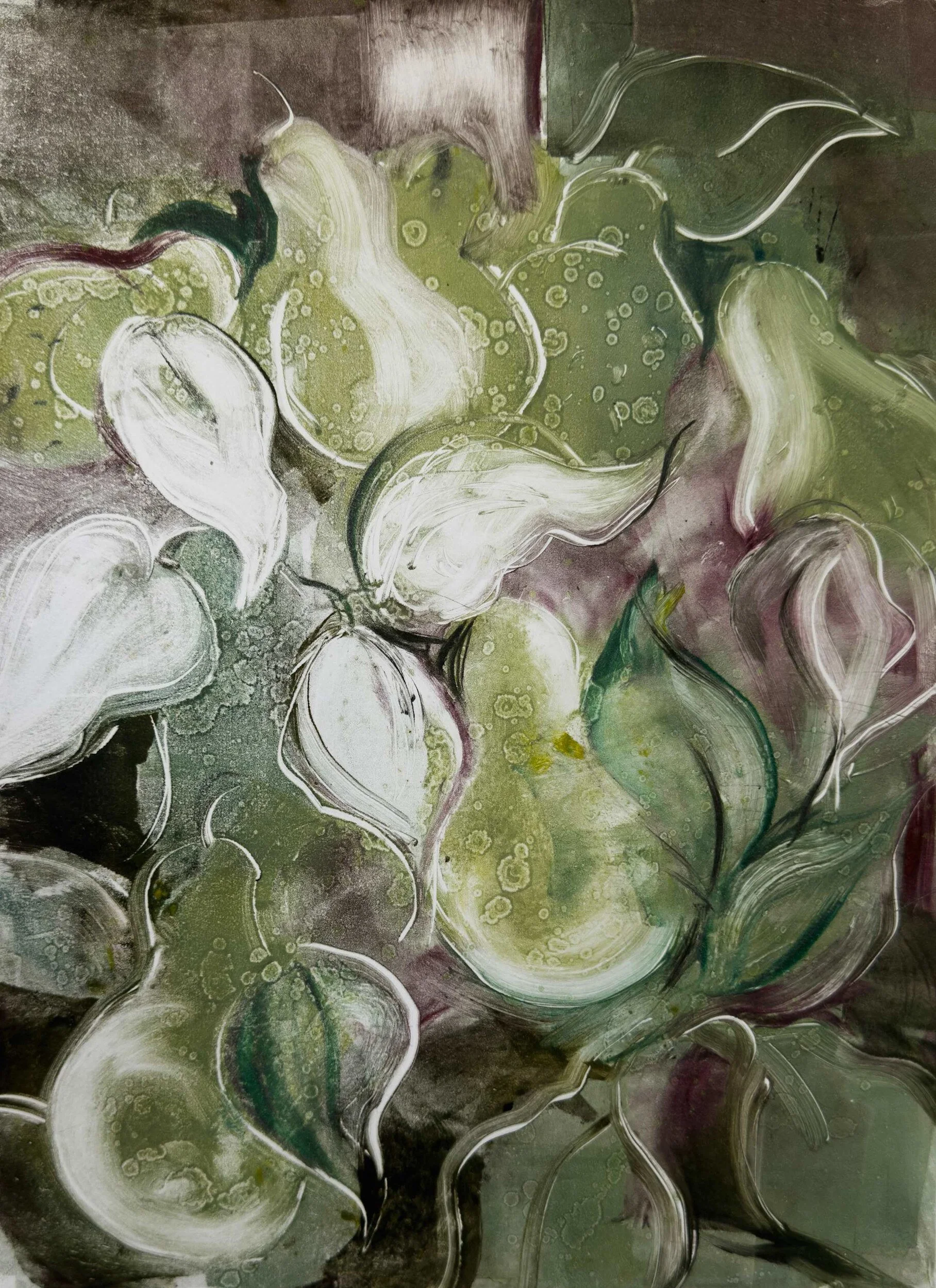 Pears, ink on paper