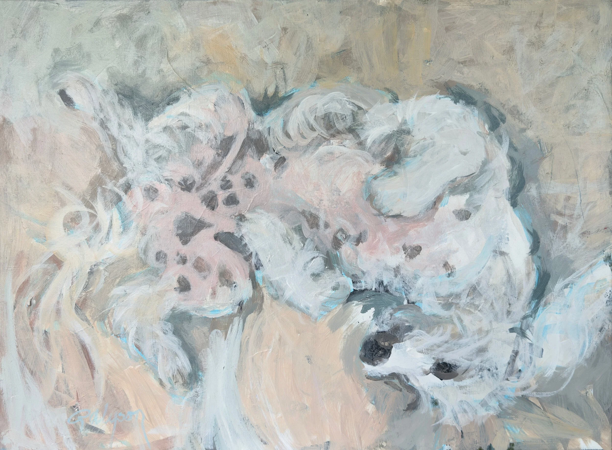 Opie Dreaming, acrylic on canvas