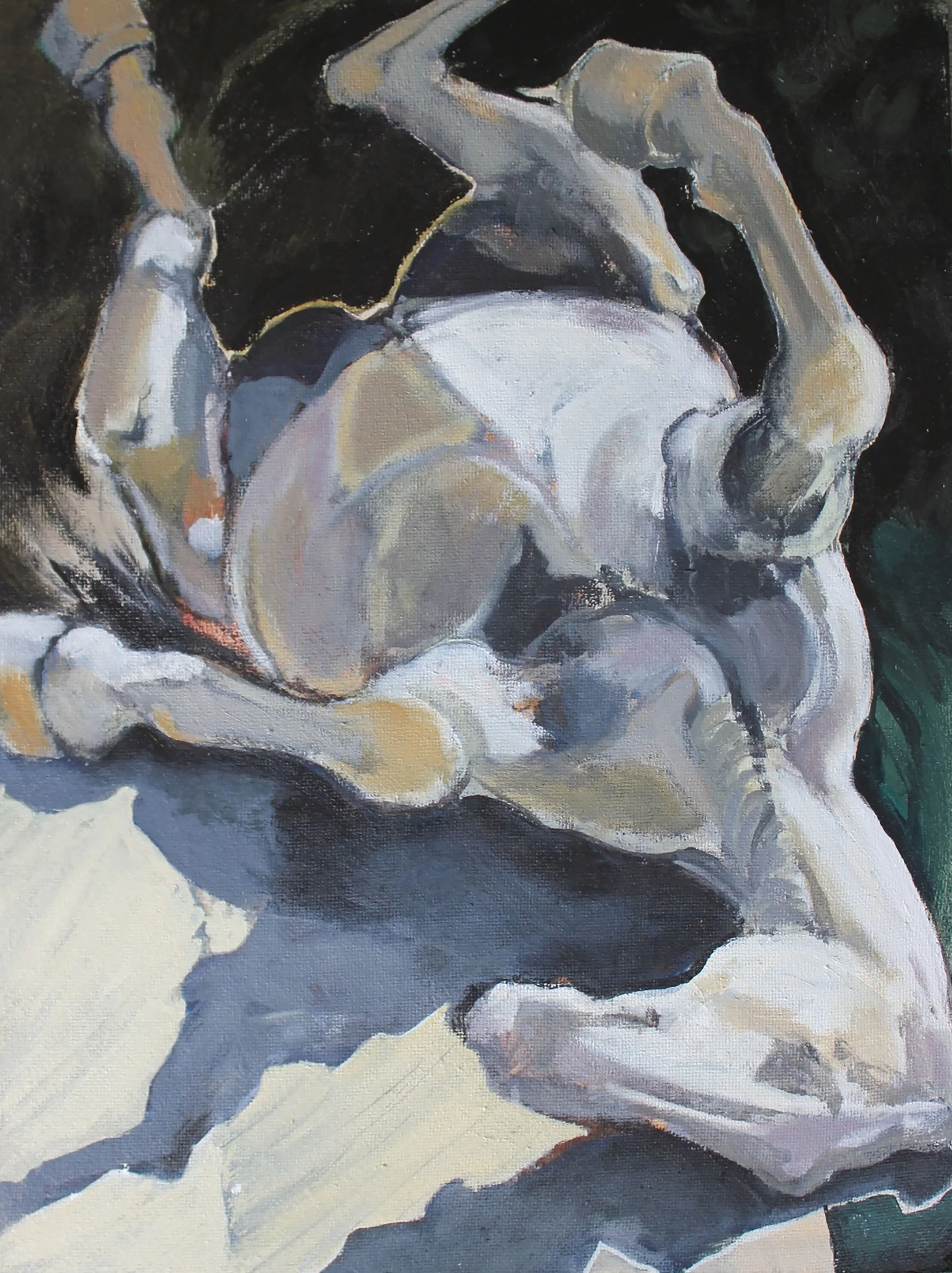 Rolling Horse, acrylic on canvas, 18 x 24 in