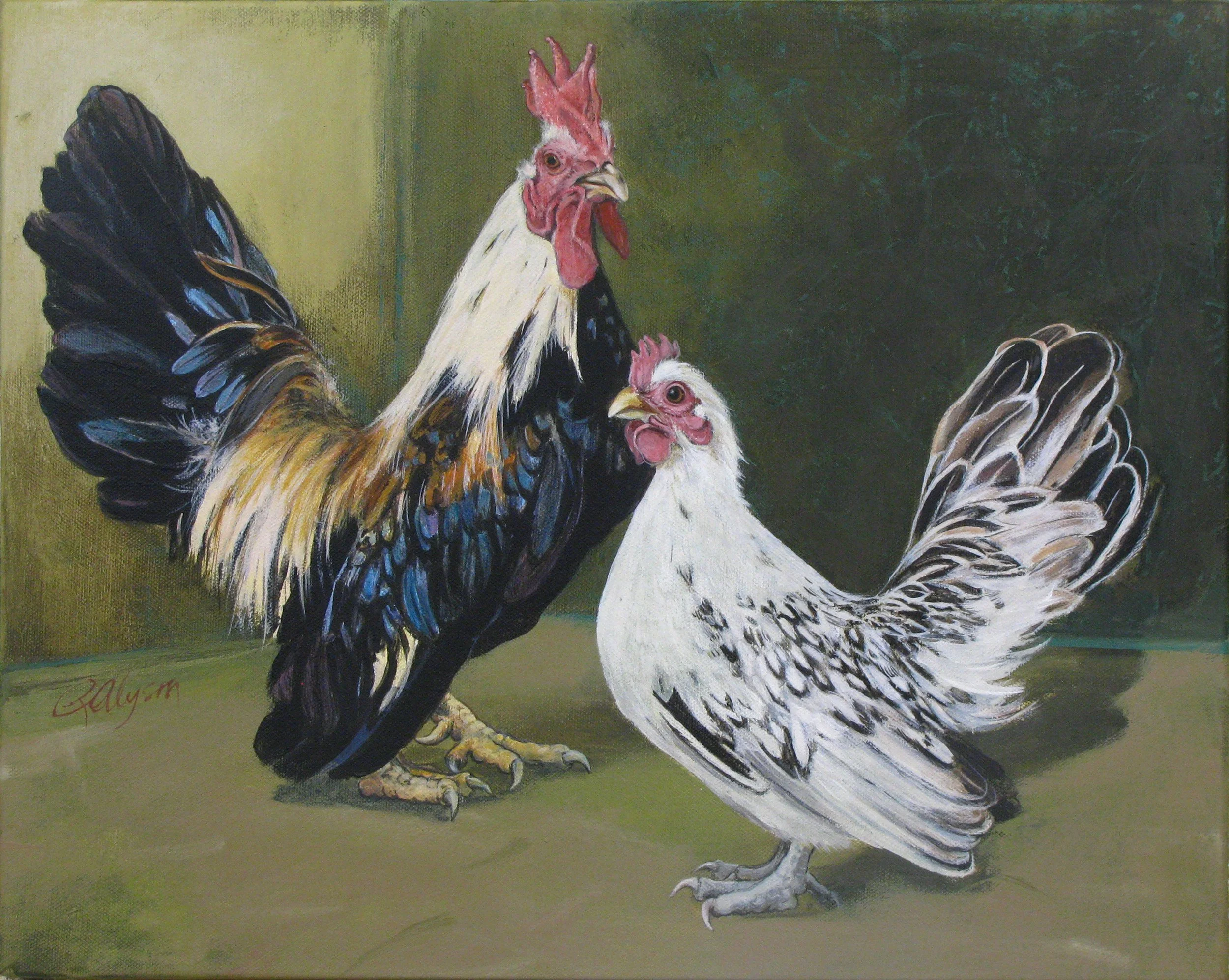 Gene's Pair, acrylic on canvas, Sold