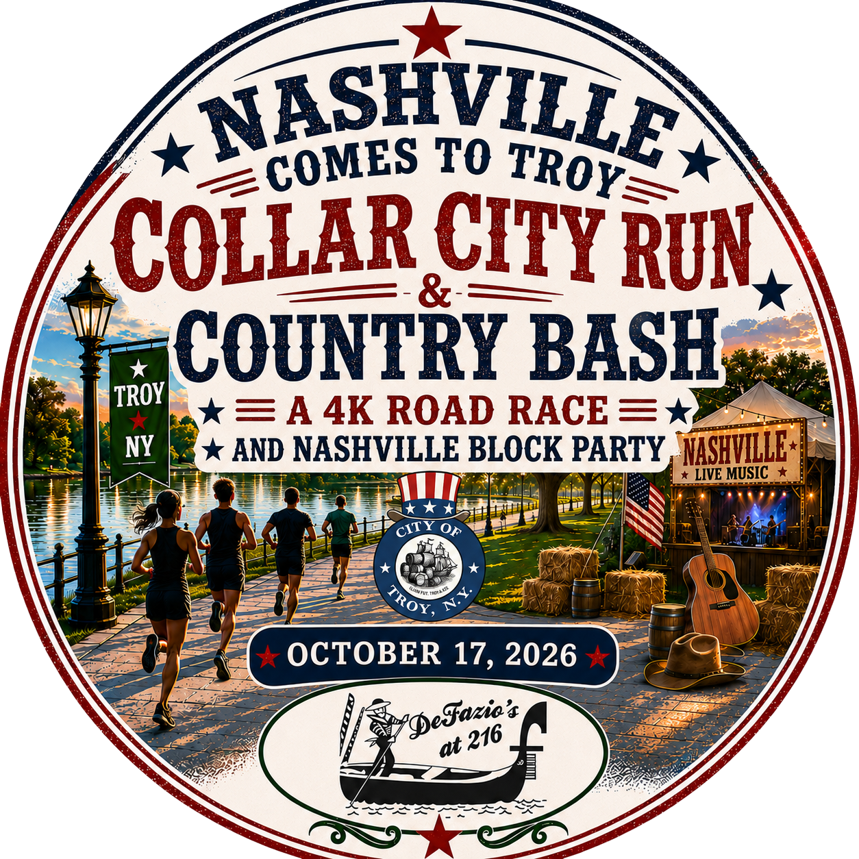 Collar City Run & Nashville Block Party logo