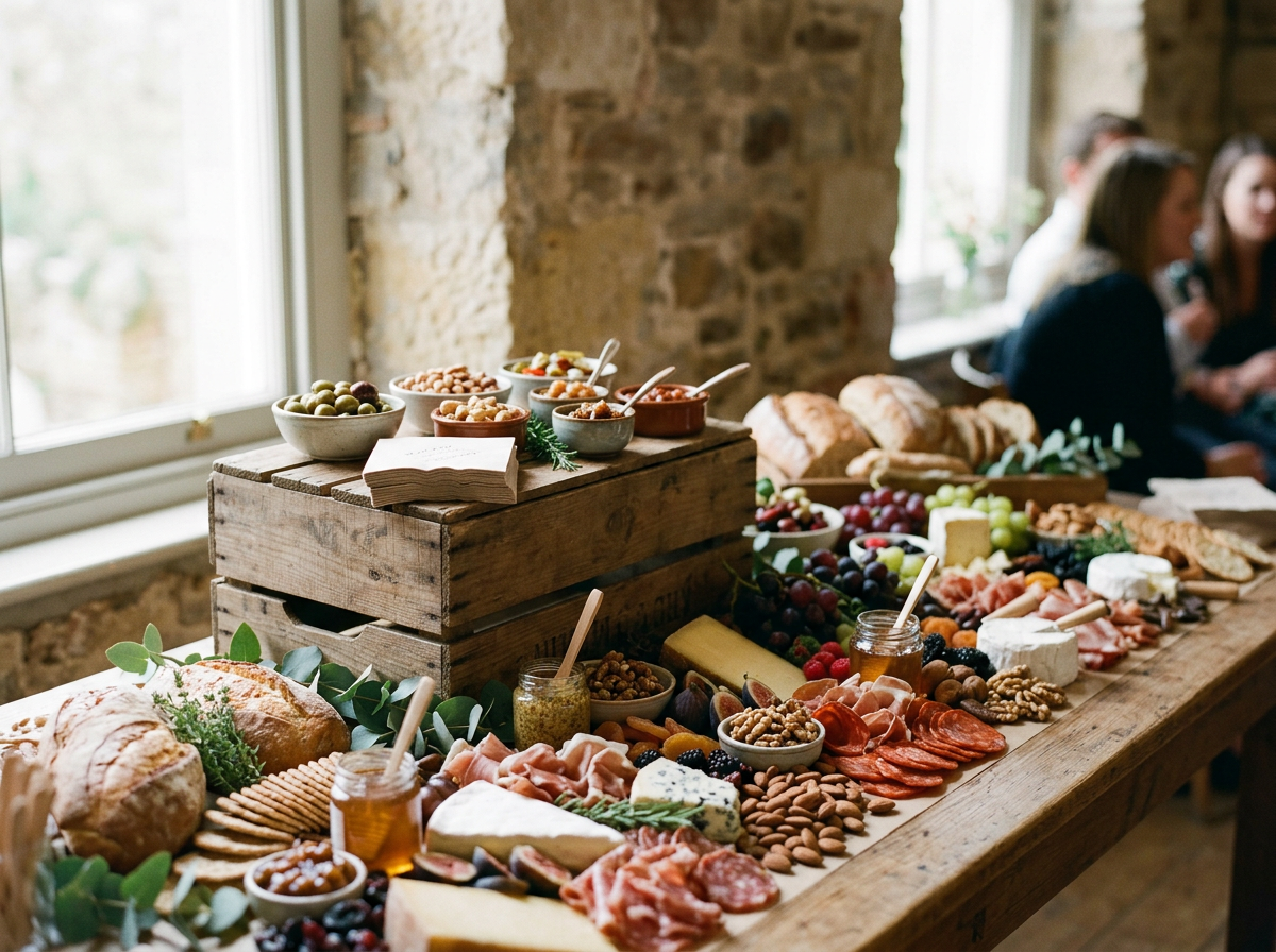 Single-Level Charcuterie Table