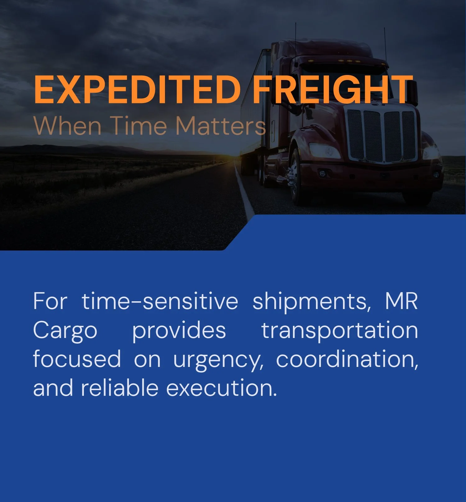 03 — EXPEDITED FREIGHT