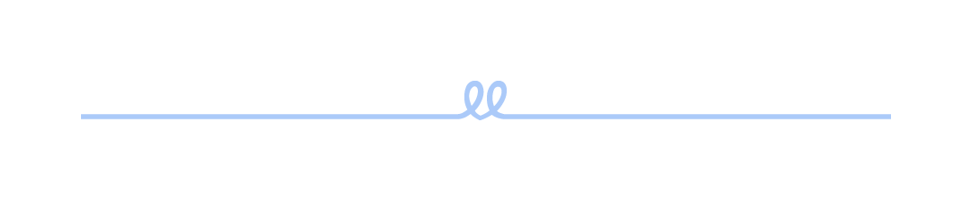 Decorative text with curly tied ribbon on a black background.