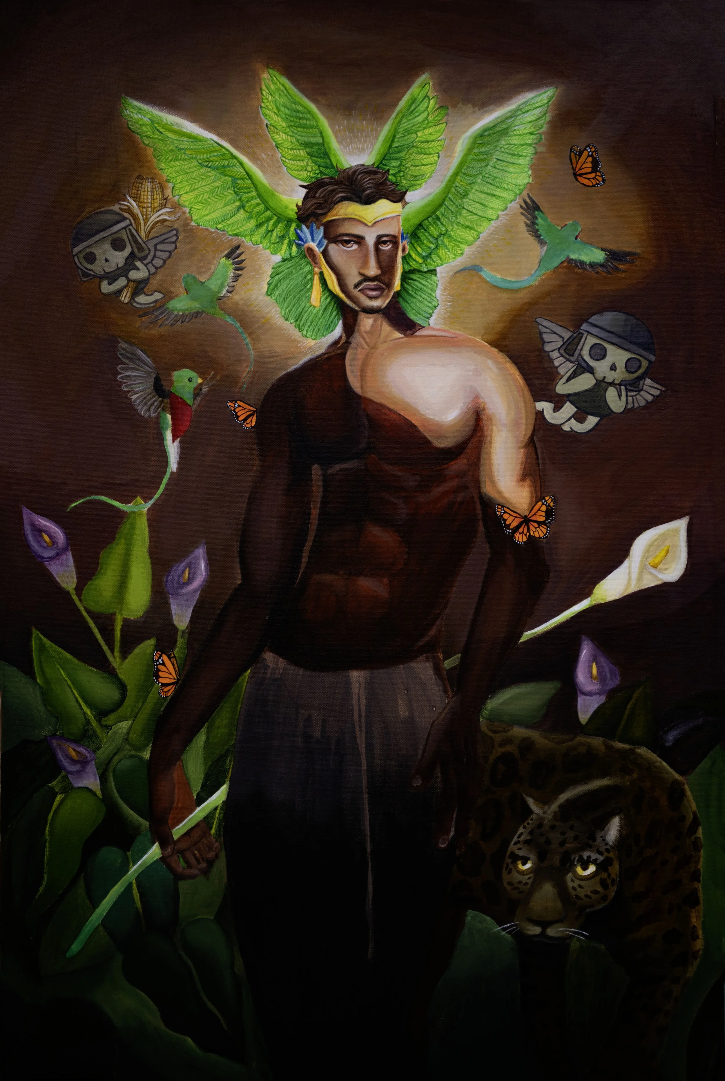 Quetzal | Acrylic On Canvas | 24 x 36 | 2026