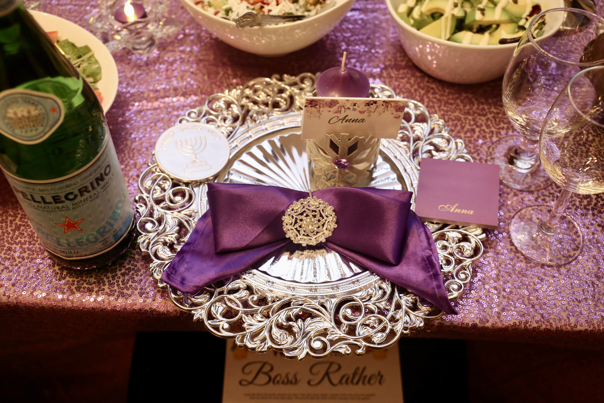 table setting at a fancy event