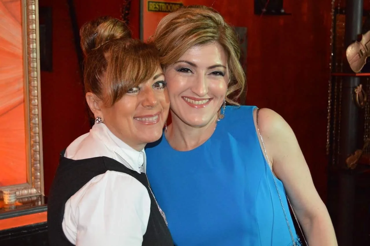 clara with client in blue dress.JPG