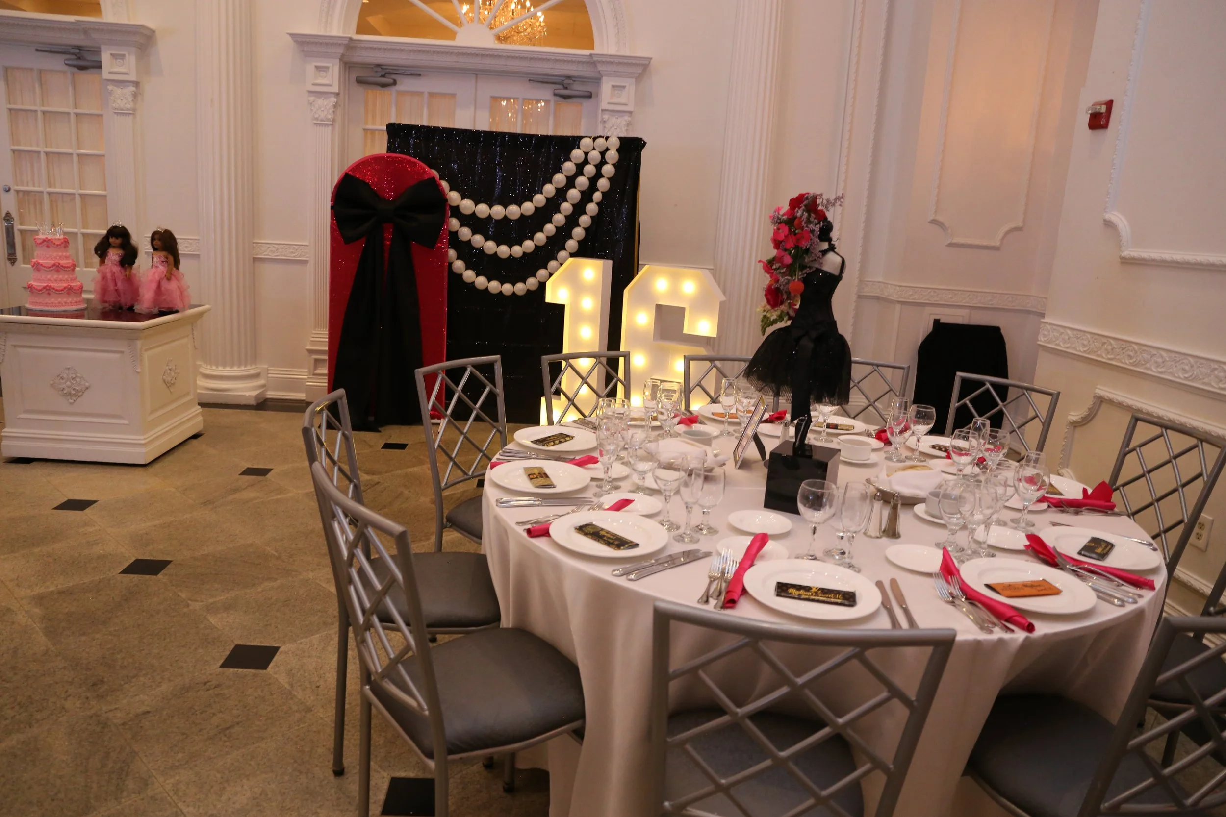 sweet 16 event table setting.JPG