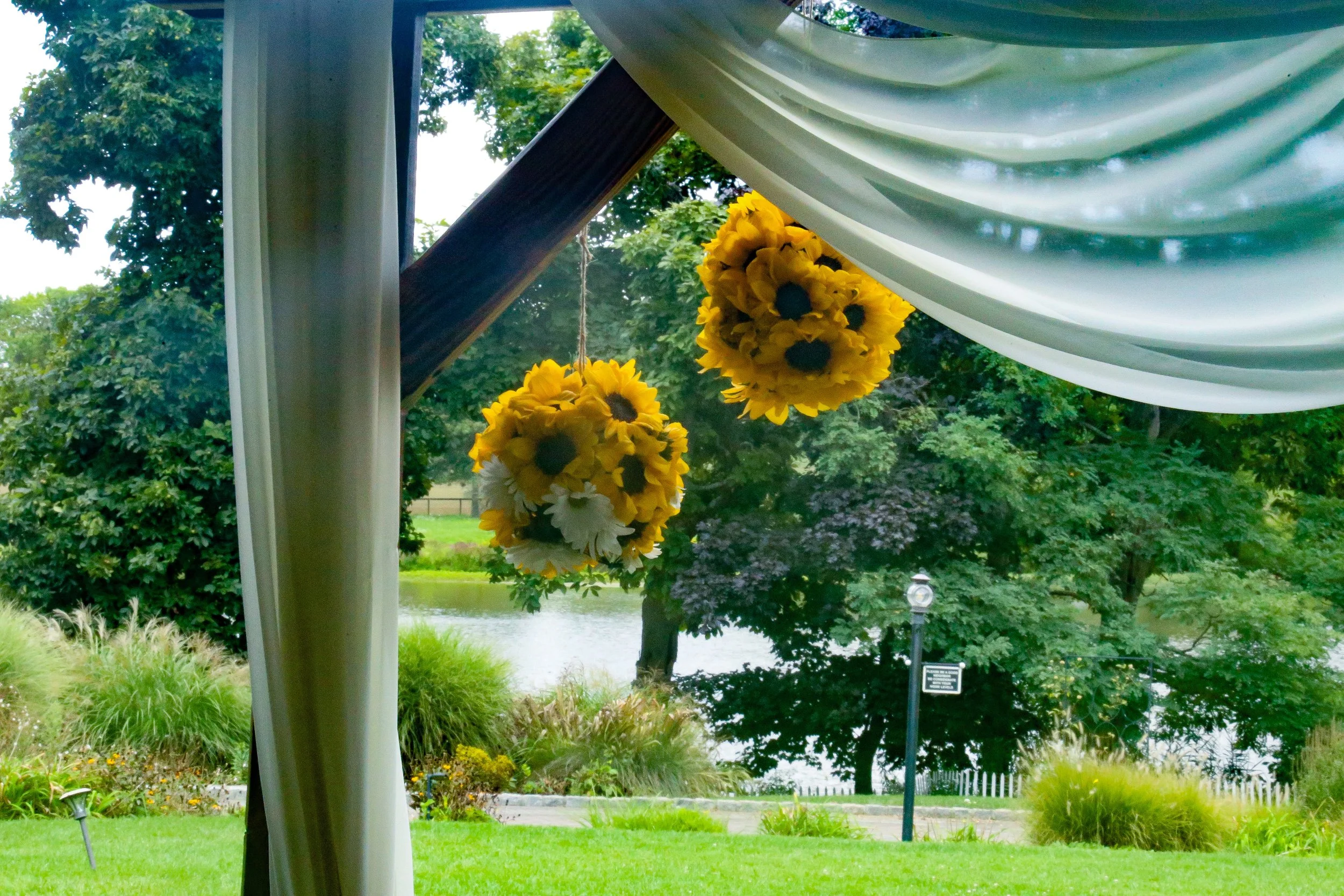 sunflowers at a wedding venue.JPG