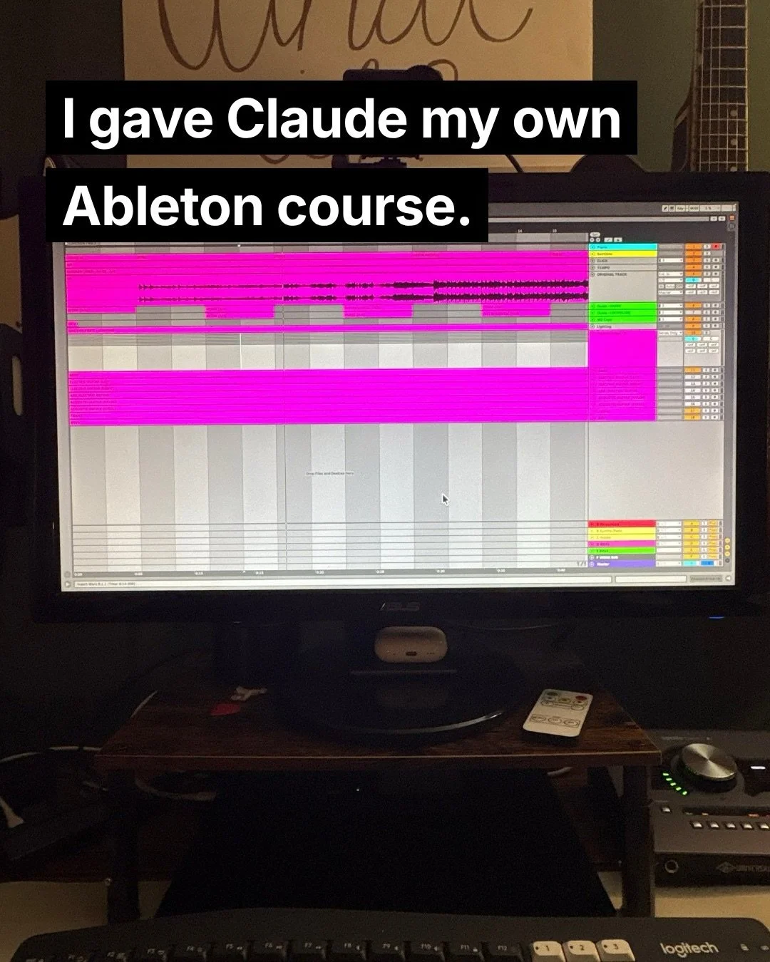 Claude built this song file for me while I made my coffee this morning.

Not a whole show. One song. Stems in, tracks named, colors set, sections marked, all from my default template.

Here&rsquo;s how I got there.

I spent about 10 years building my