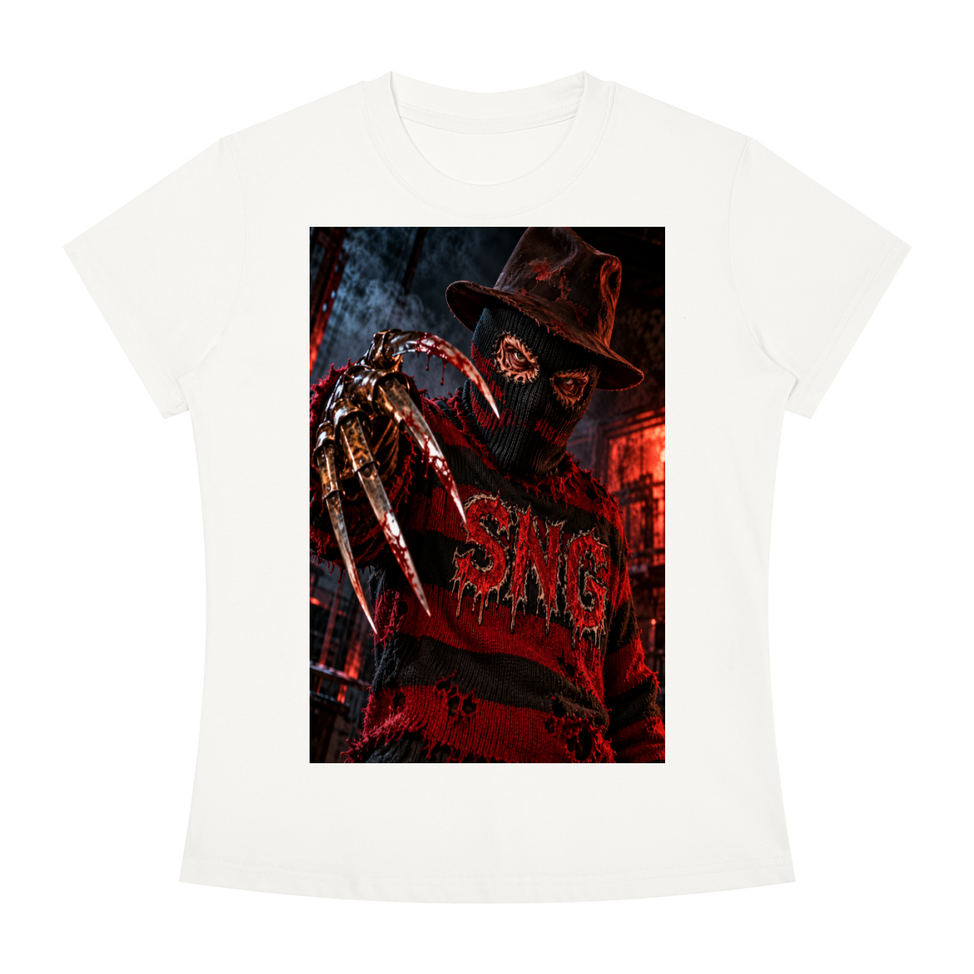 Women's Slim Fit Crewneck SNG FREDDY T-Shirt
