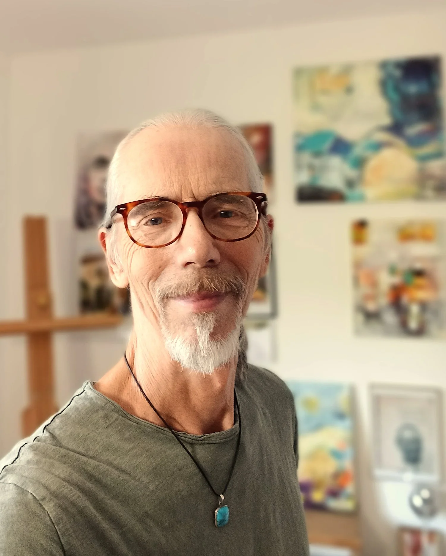 Lutz foerster artist abstract painter self-portrait