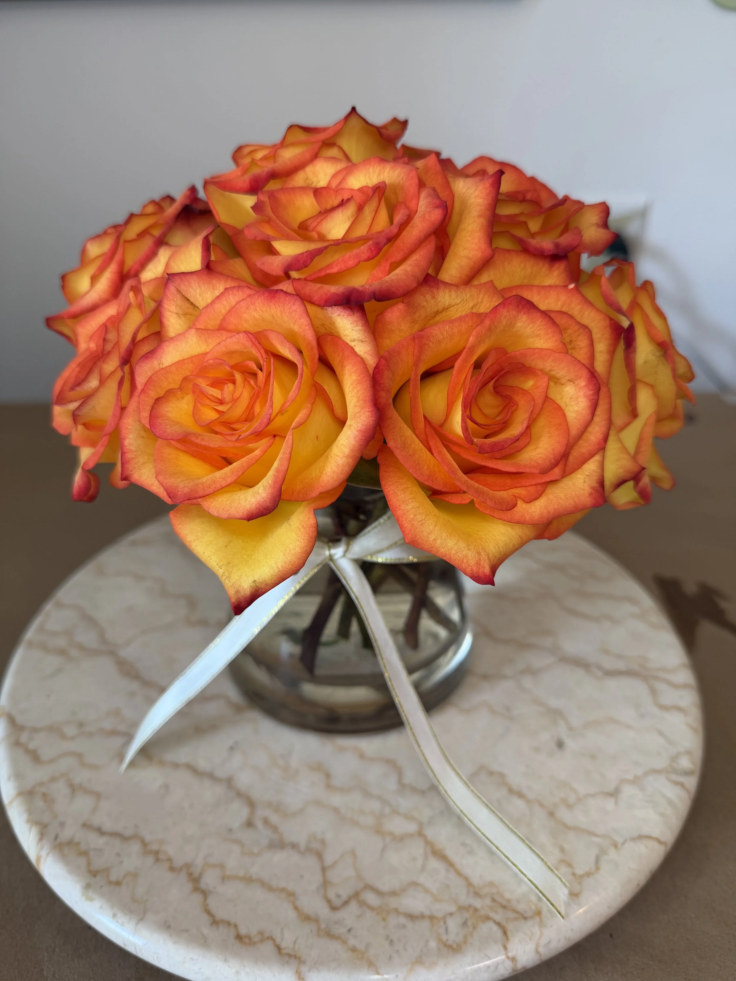 "You Deserve Flowers" Rose 6" Vase Arrangement