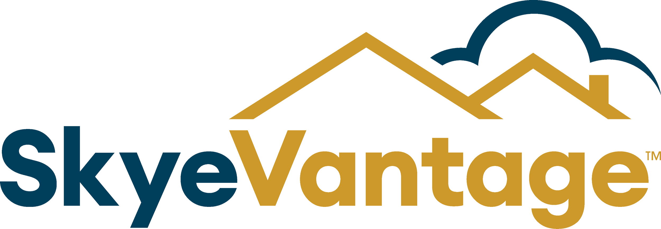 SkyeVantage logo with stylized mountain peaks and a cloud