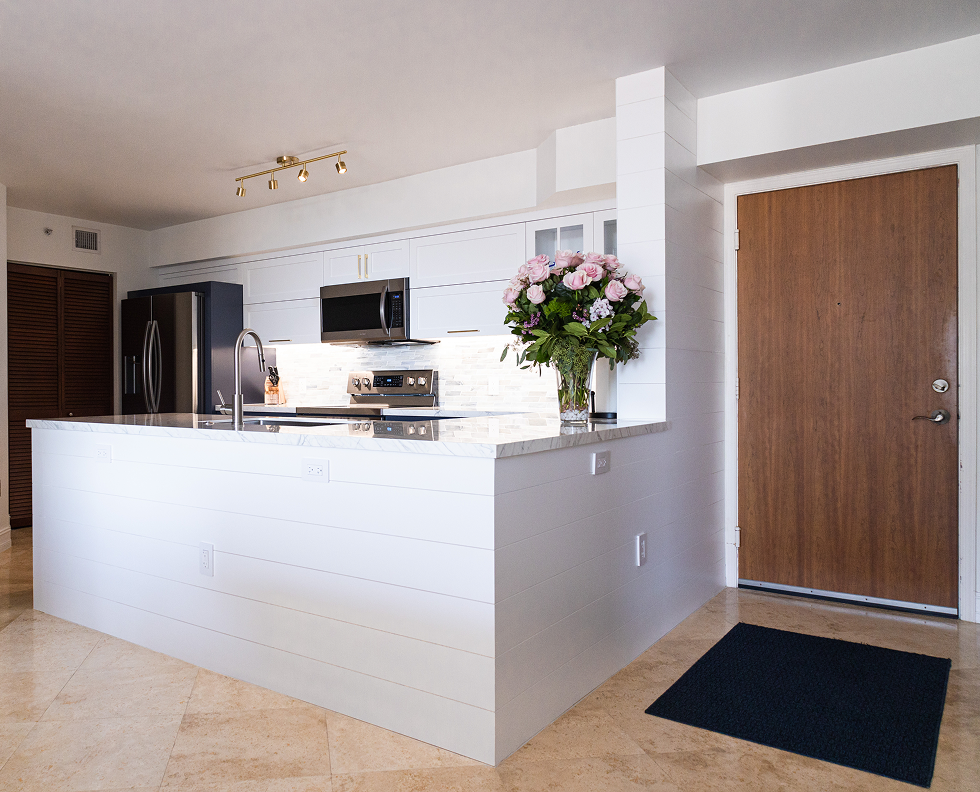 Coastal Contemporary Kitchen Remodel by Boca Kitchens & Baths project photo