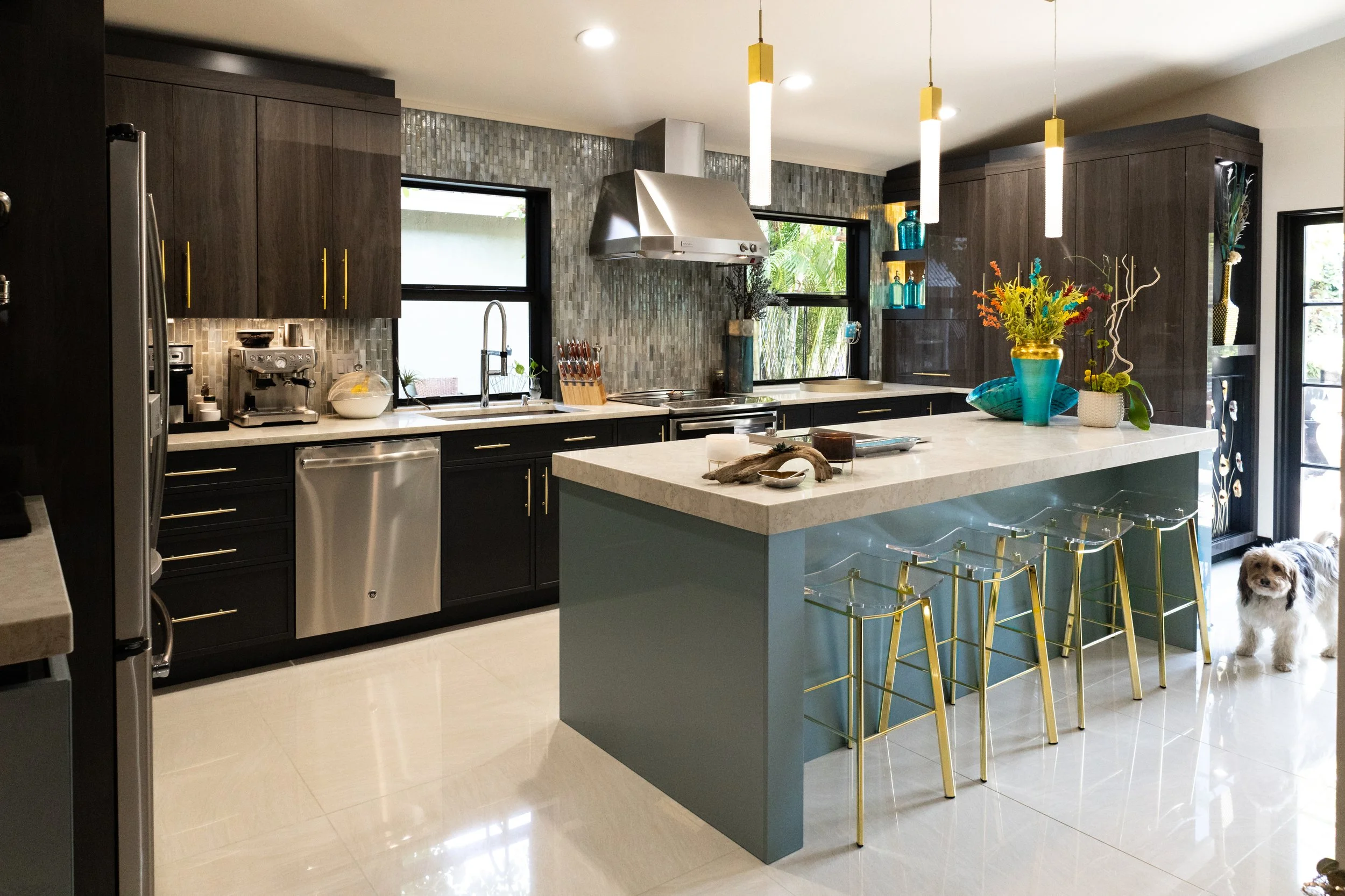 Mid Century Modern Kitchen Remodel in Delray Beach, FL by Boca Kitchens & Baths project photo 2