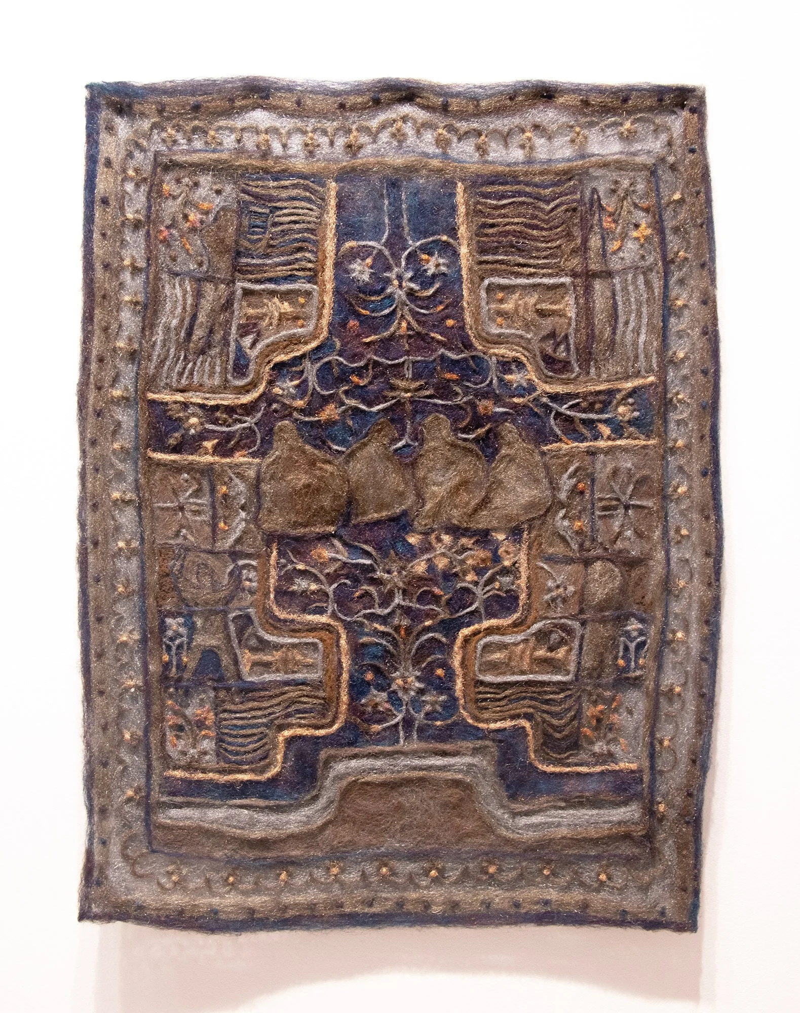 "Chahar Bagh" is an attempt to reconnect with the concept of home through cultural memory, shaped by my experience as a migrant.
In this work, I reconstruct the imagery of Persian gardens as depicted in traditional carpets to address the emotional vo