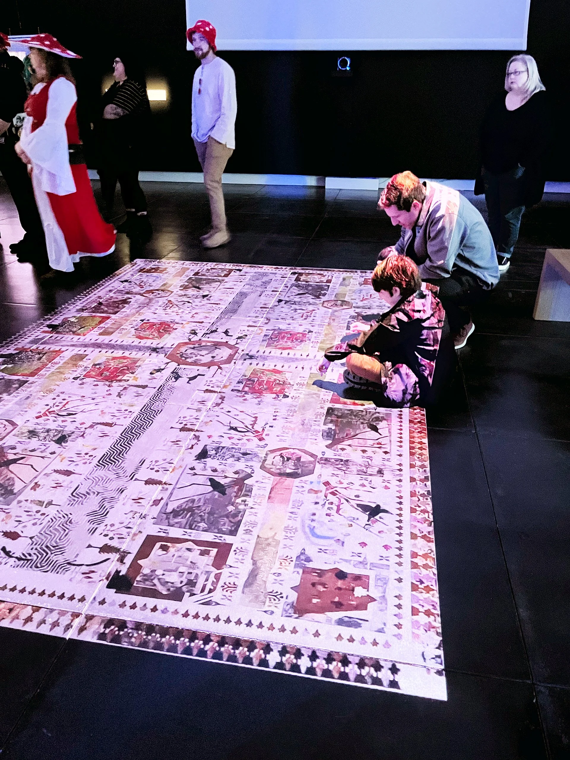 In this project, I draw on the concept of bricolage to construct a new visual language from the fragments I carry with me as a migrant. Using a fragment of an eighteenth-century garden carpet from the Metropolitan Museum—Fragment of a Garden Carpet, 