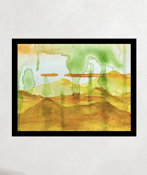 Orange Mountains (limited edition print)