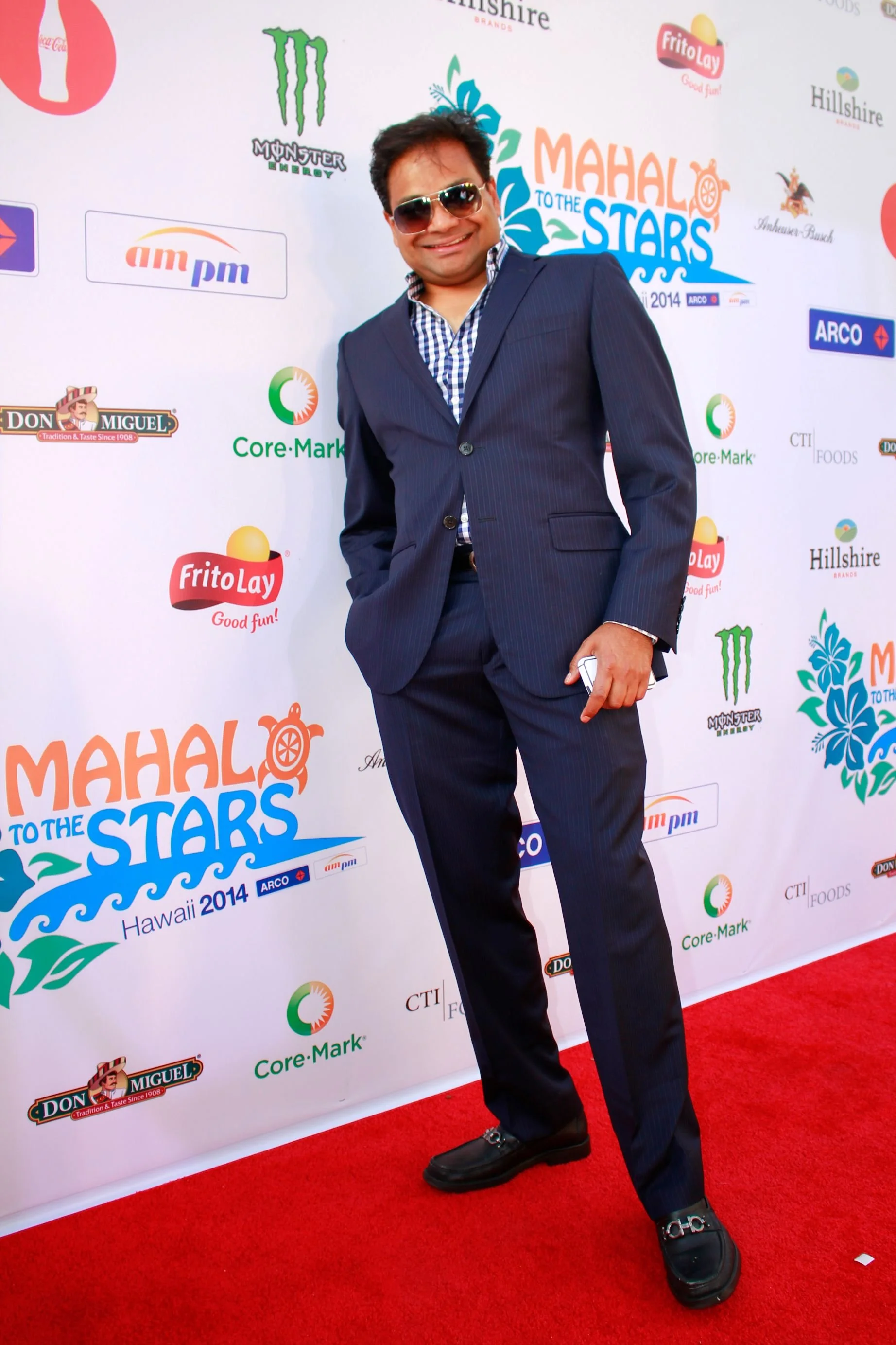 man posing at spokane event runway red carpet