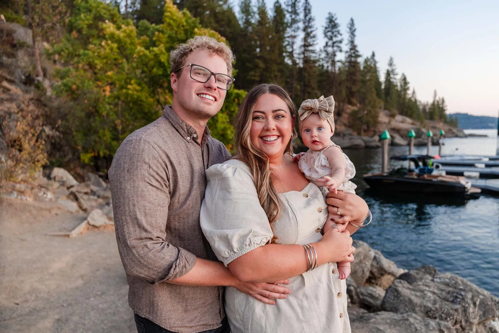 coeur d'alene family photographer sunset lake
