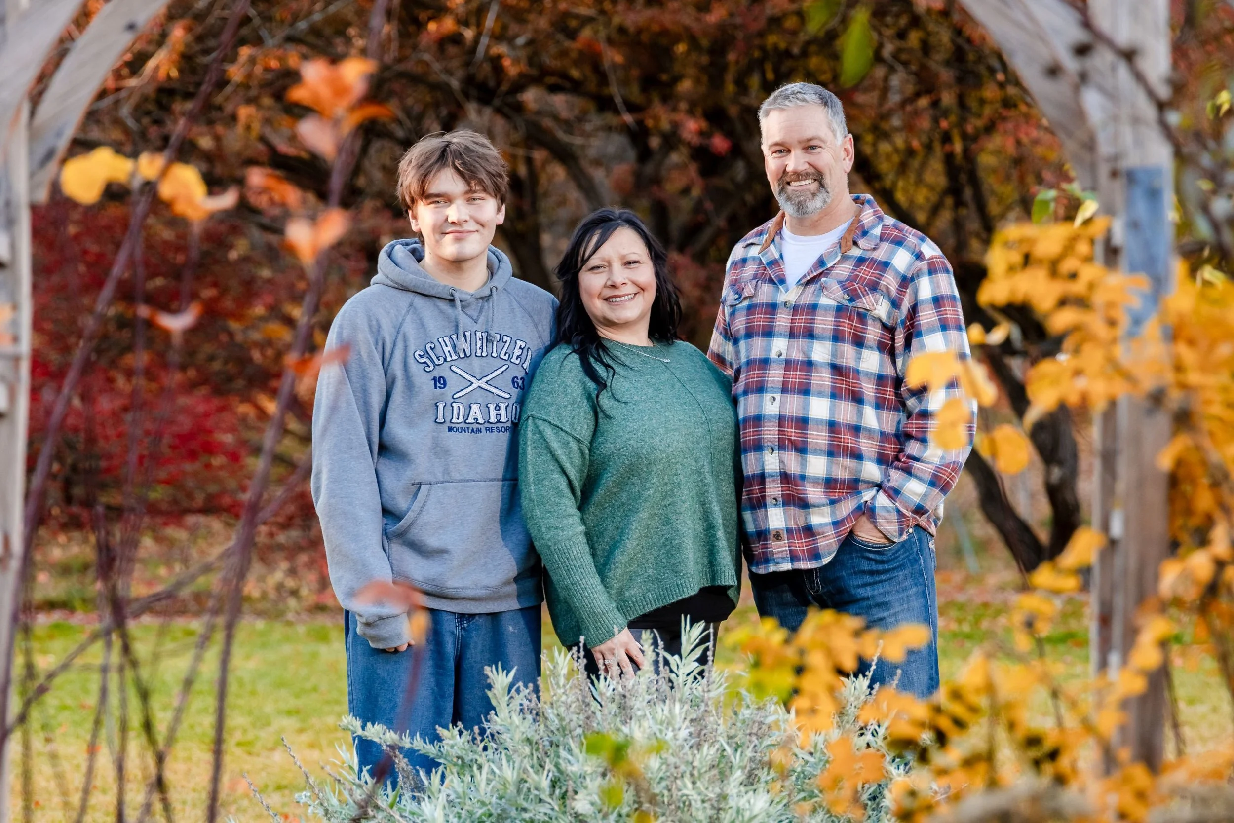 family fall portrait coeur d'alene spokane